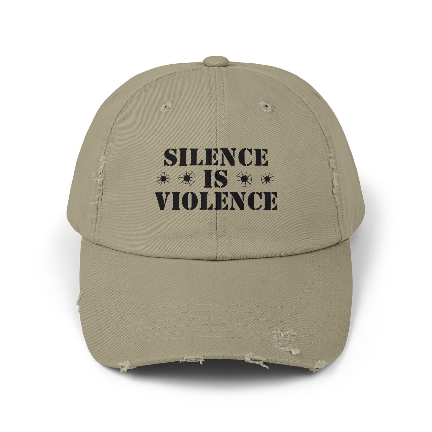 Silence is Violence Unisex Distressed Cap