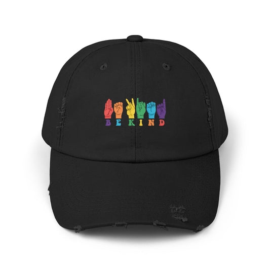 Be Kind Unisex Distressed Cap
