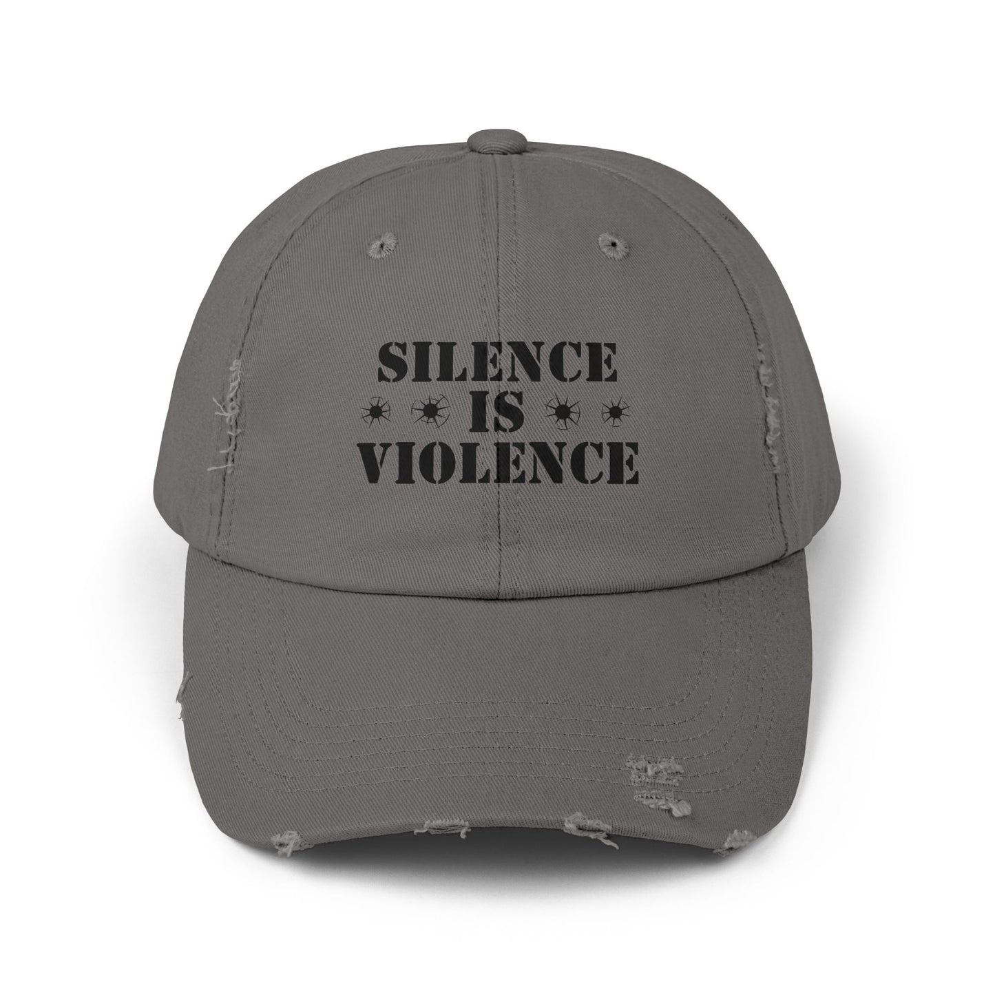 Silence is Violence Unisex Distressed Cap