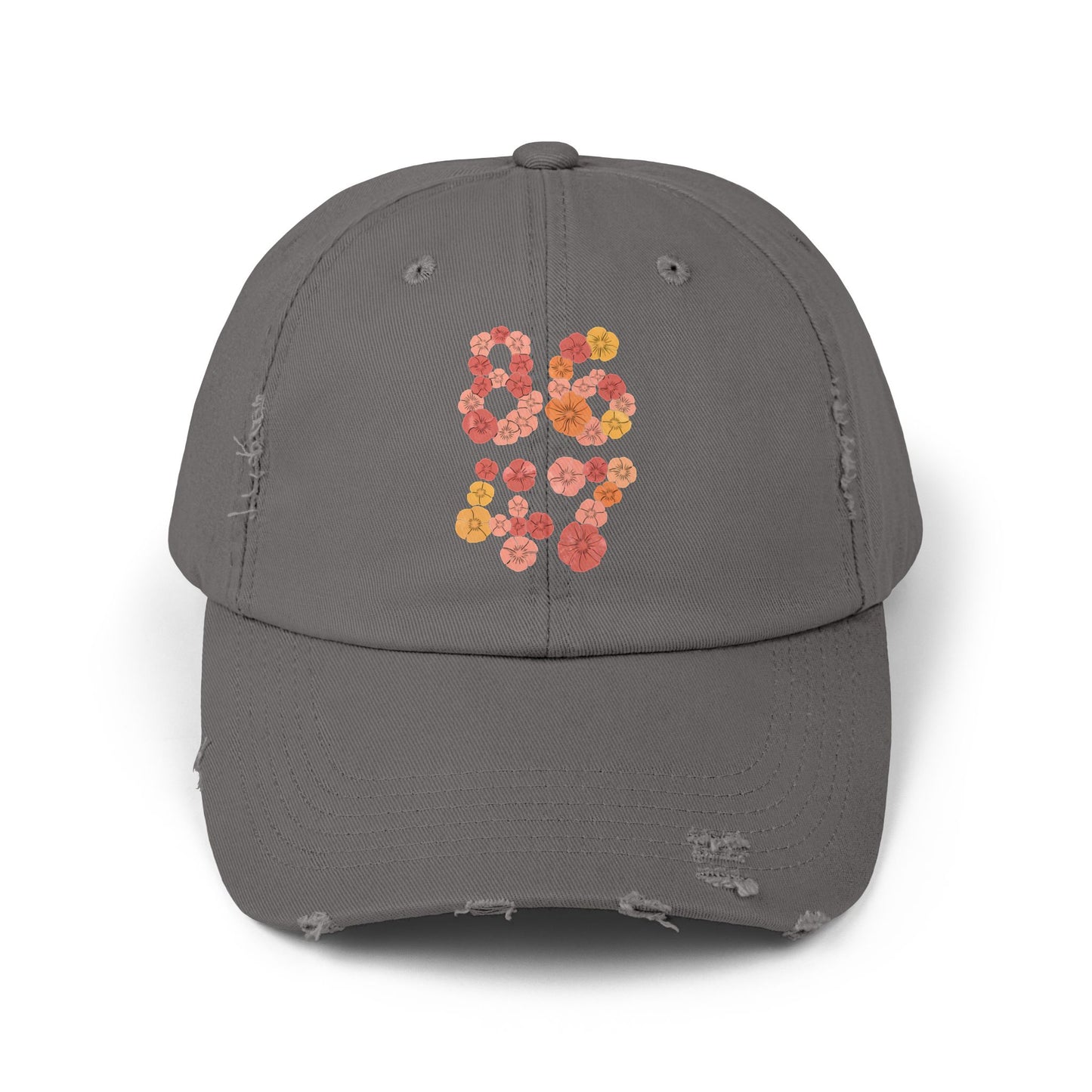 8647 Unisex Distressed Cap