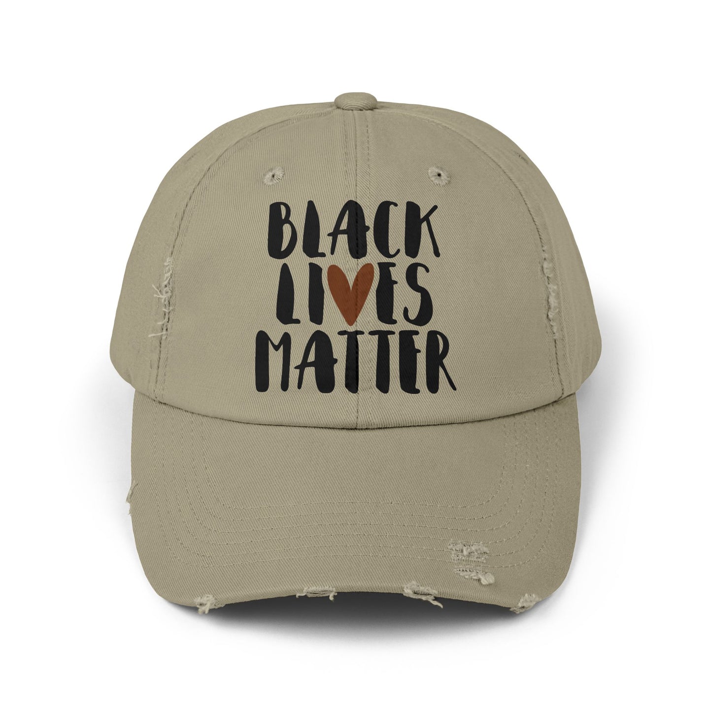 Black Lives Matter Unisex Distressed Cap