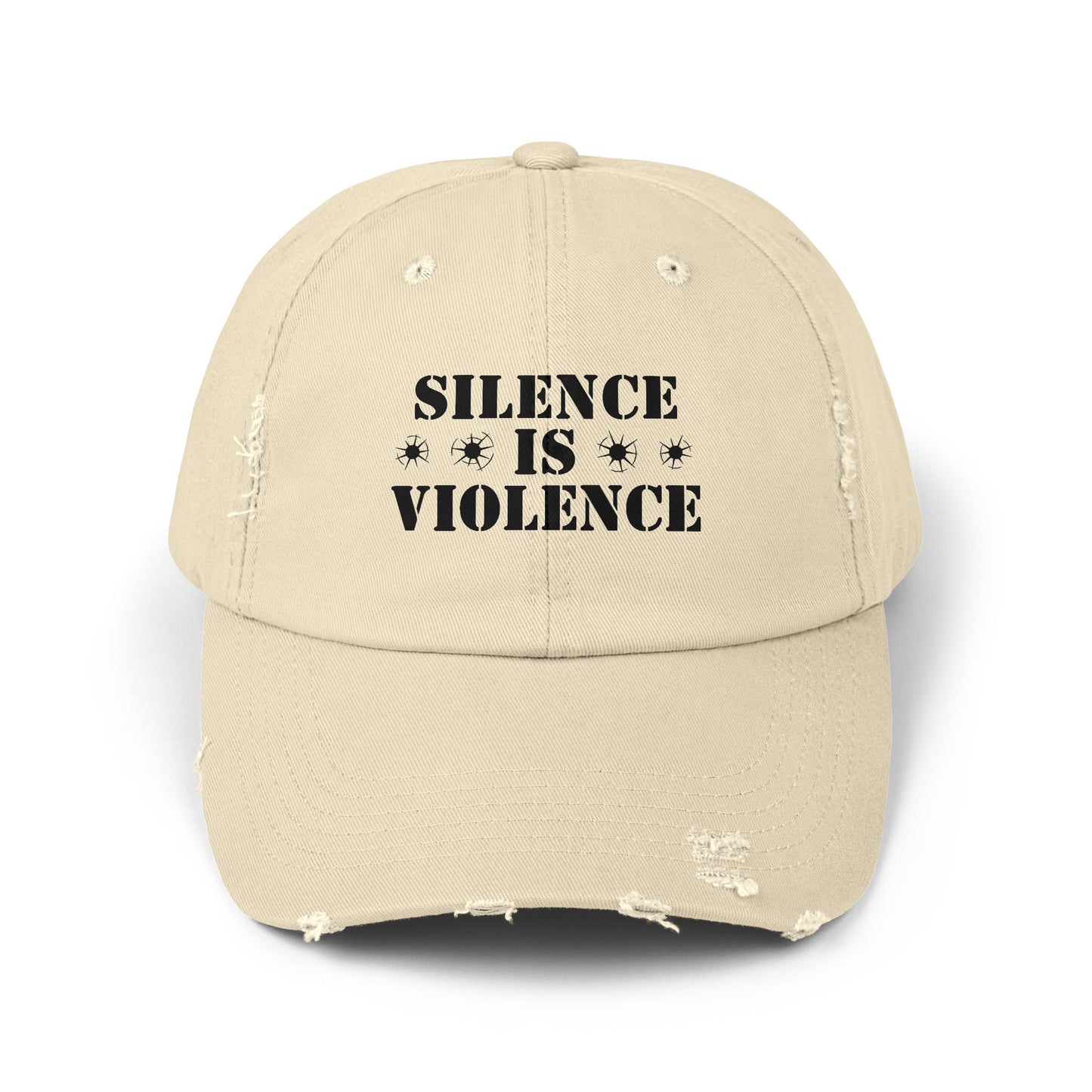 Silence is Violence Unisex Distressed Cap