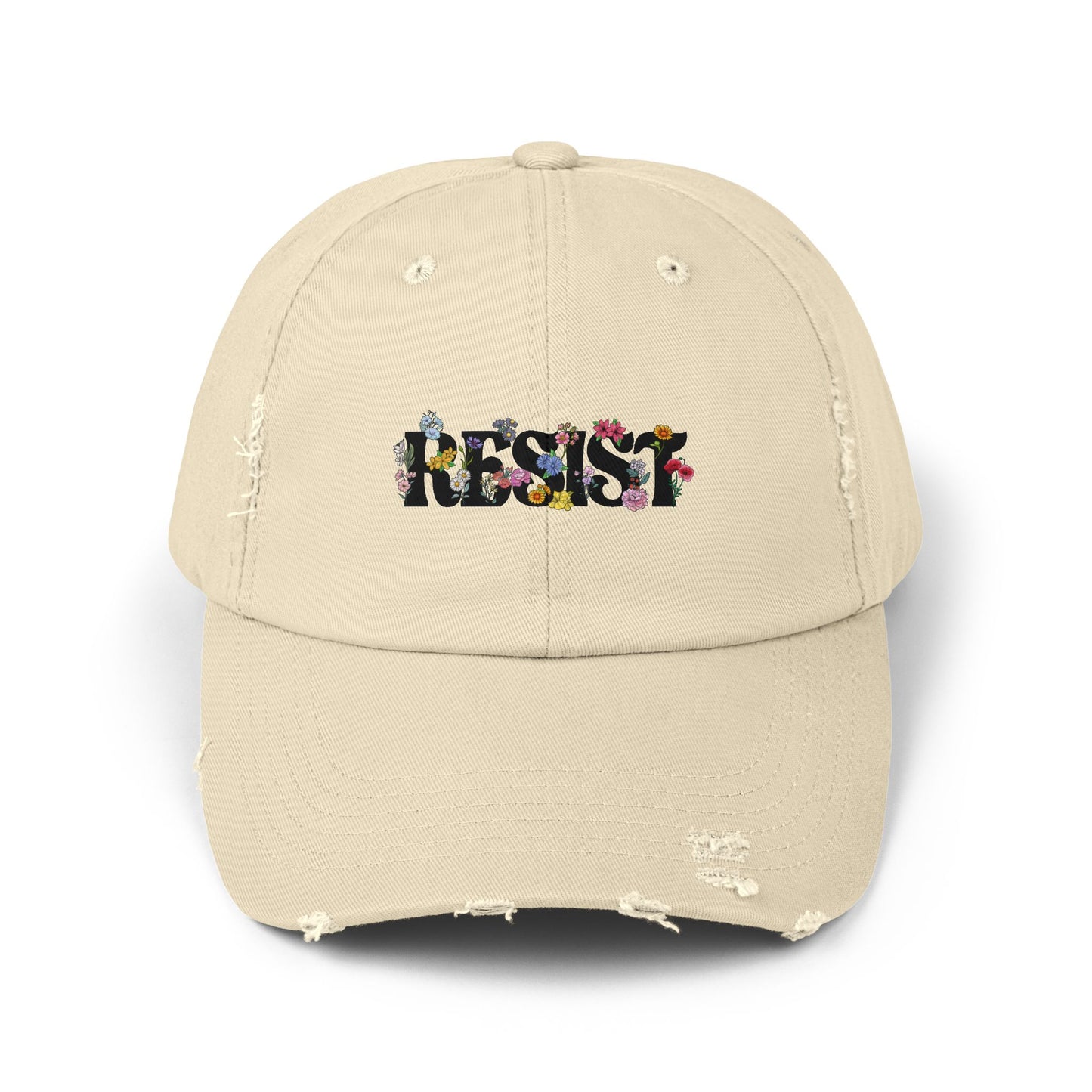 Resist Unisex Distressed Cap