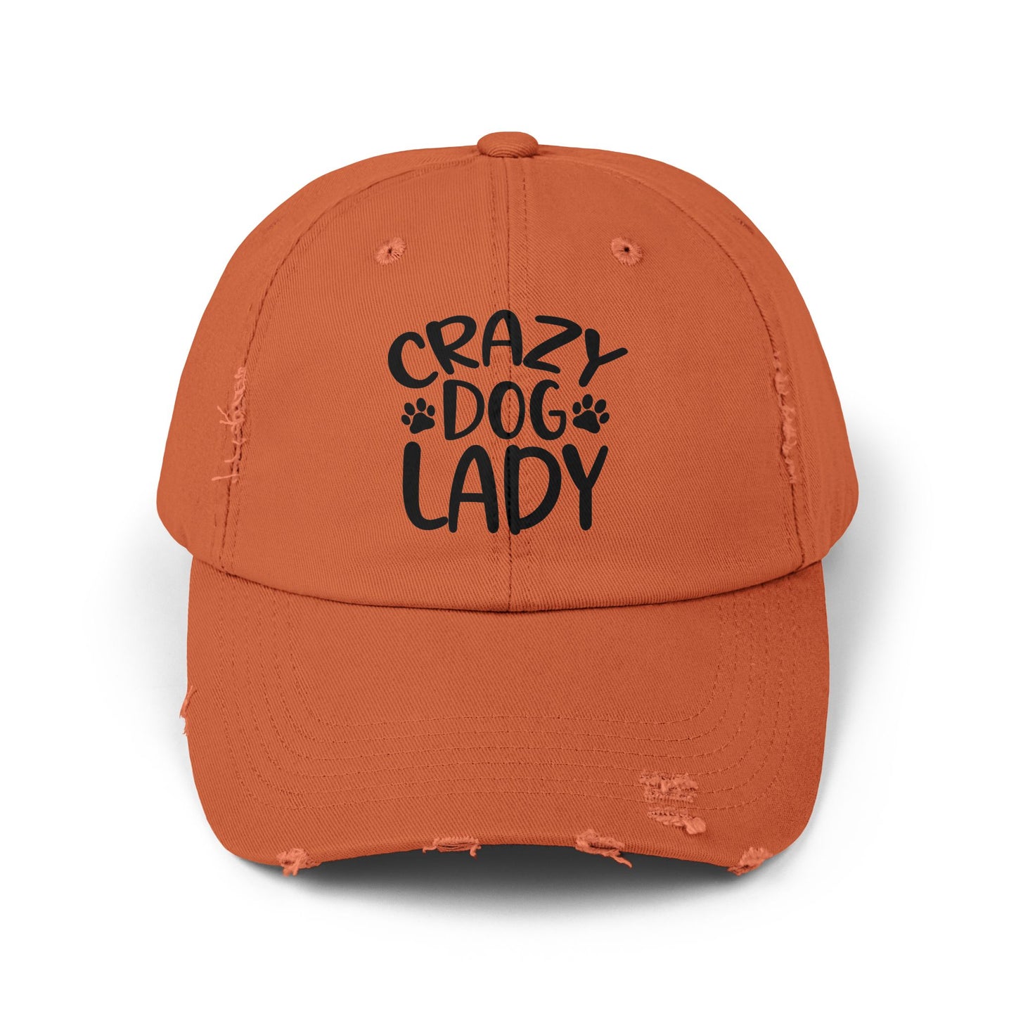 Crazy Dog Lady Unisex Distressed Cap