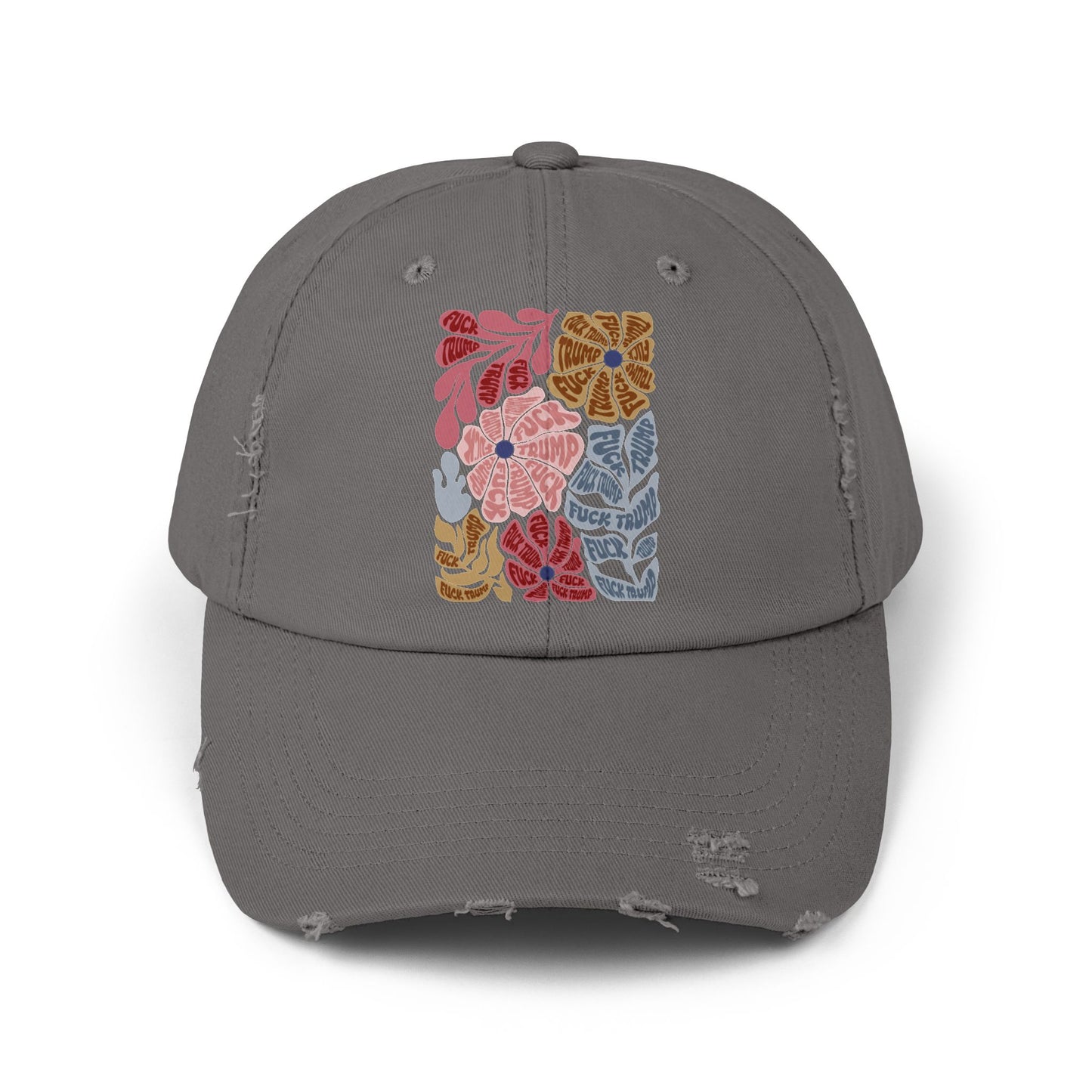 FDT - Floral Unisex Distressed Cap