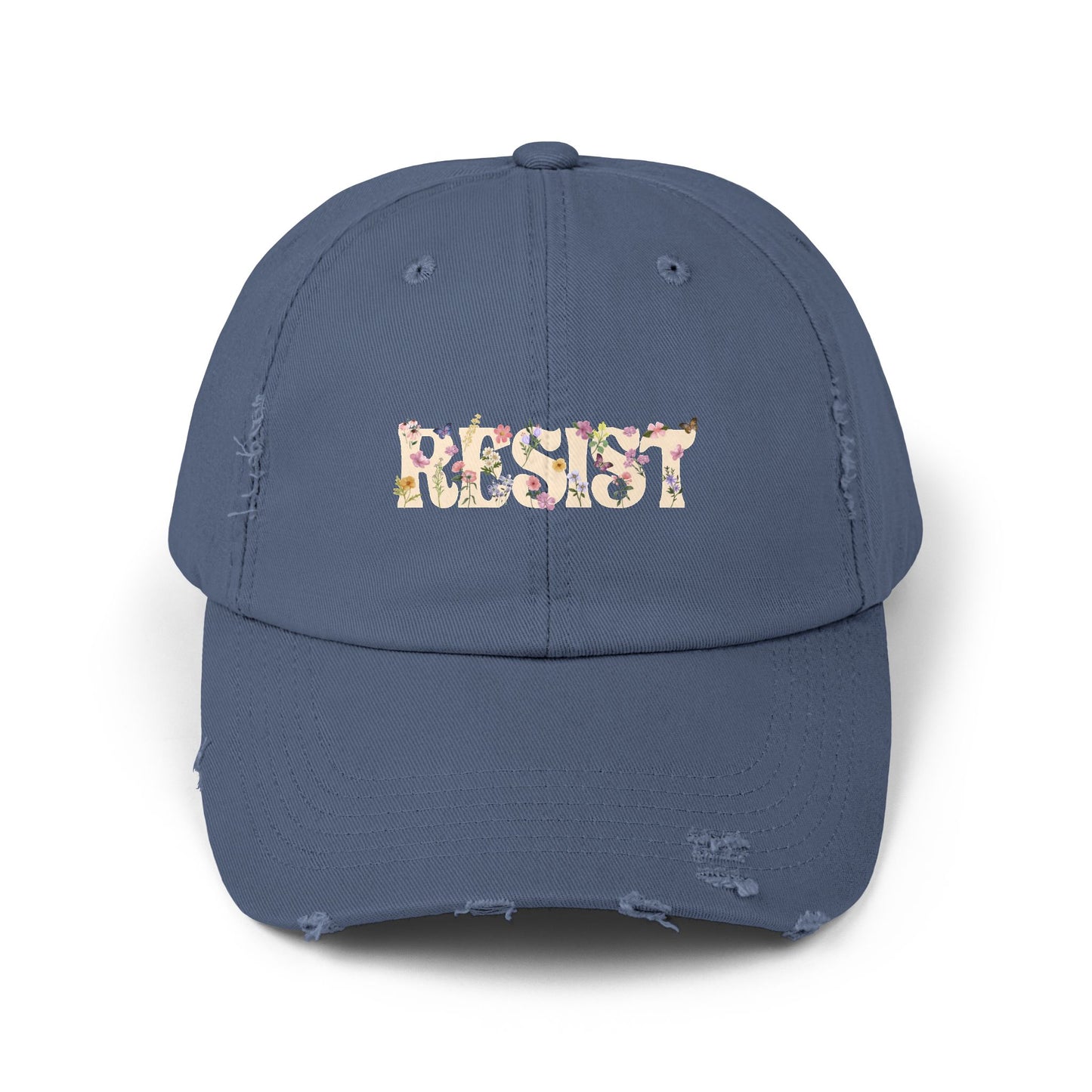 Resist Unisex Distressed Cap