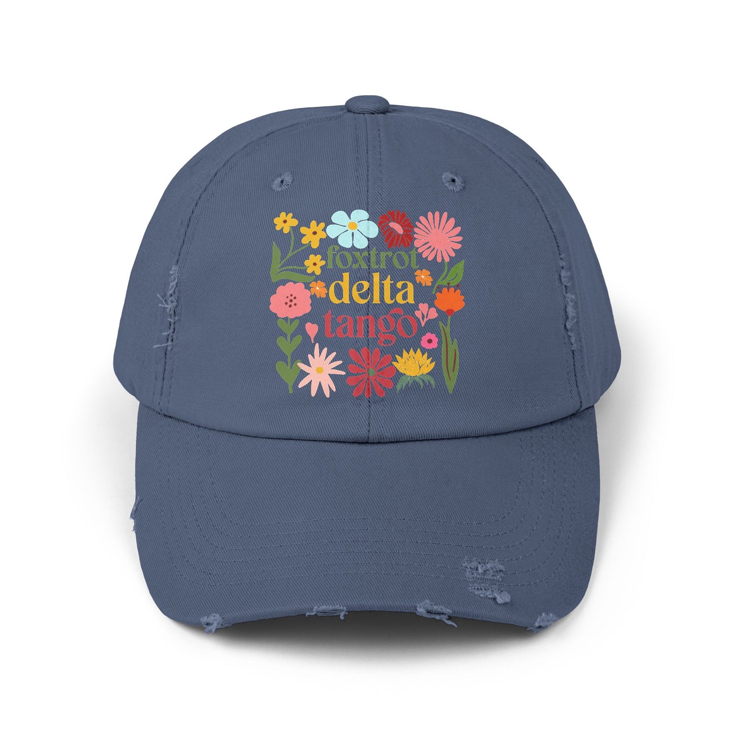 Foxtrot Delta Tango Unisex Distressed Cap