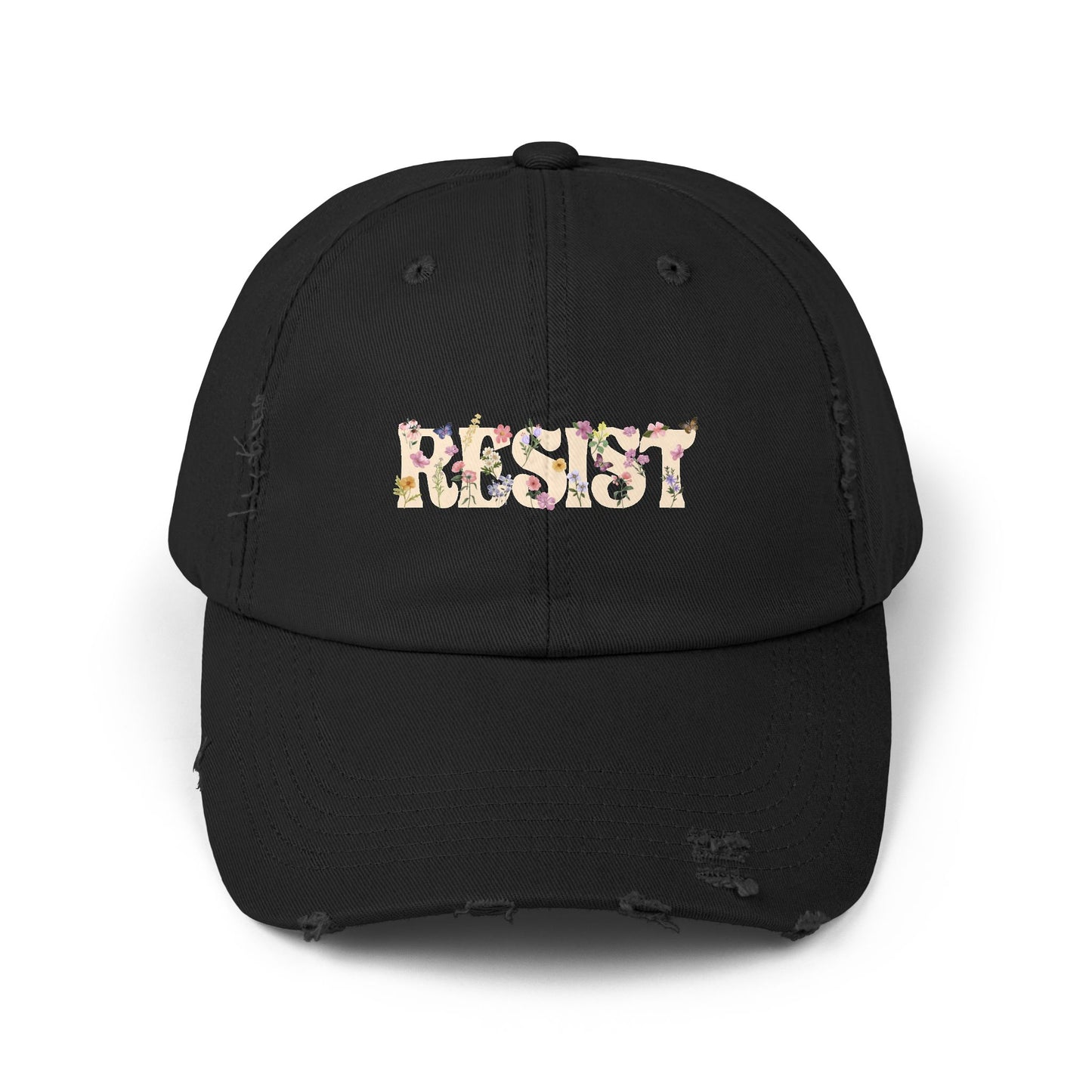 Resist Unisex Distressed Cap
