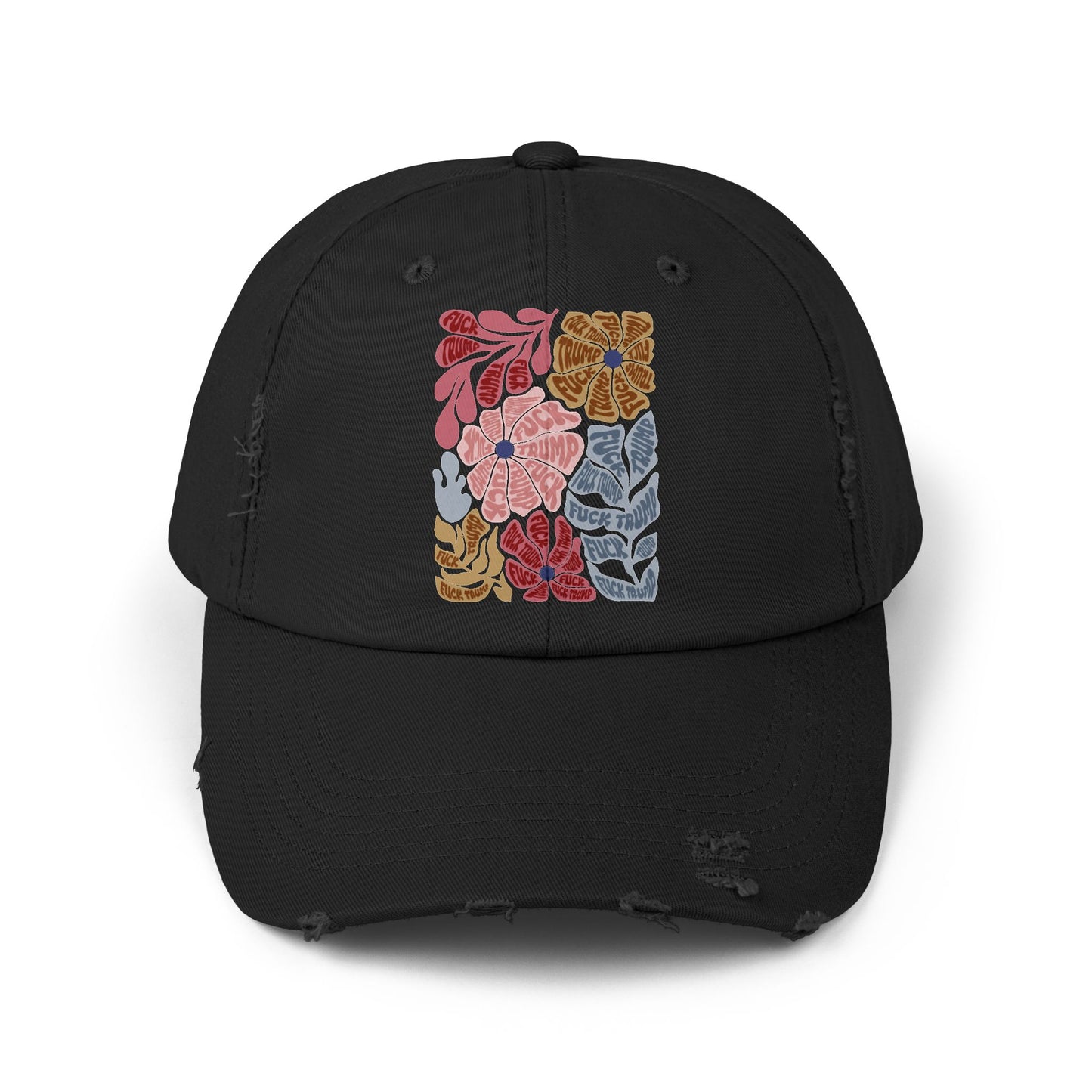 FDT - Floral Unisex Distressed Cap