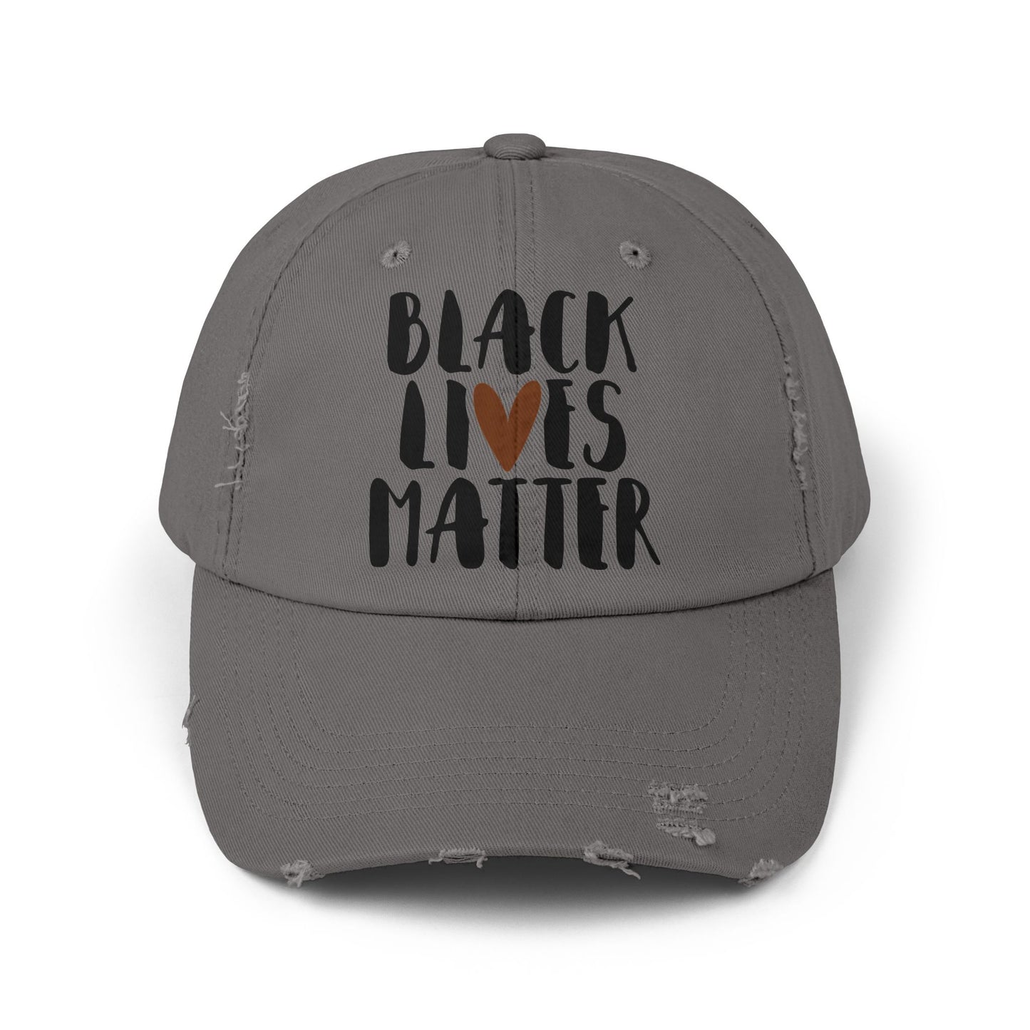 Black Lives Matter Unisex Distressed Cap