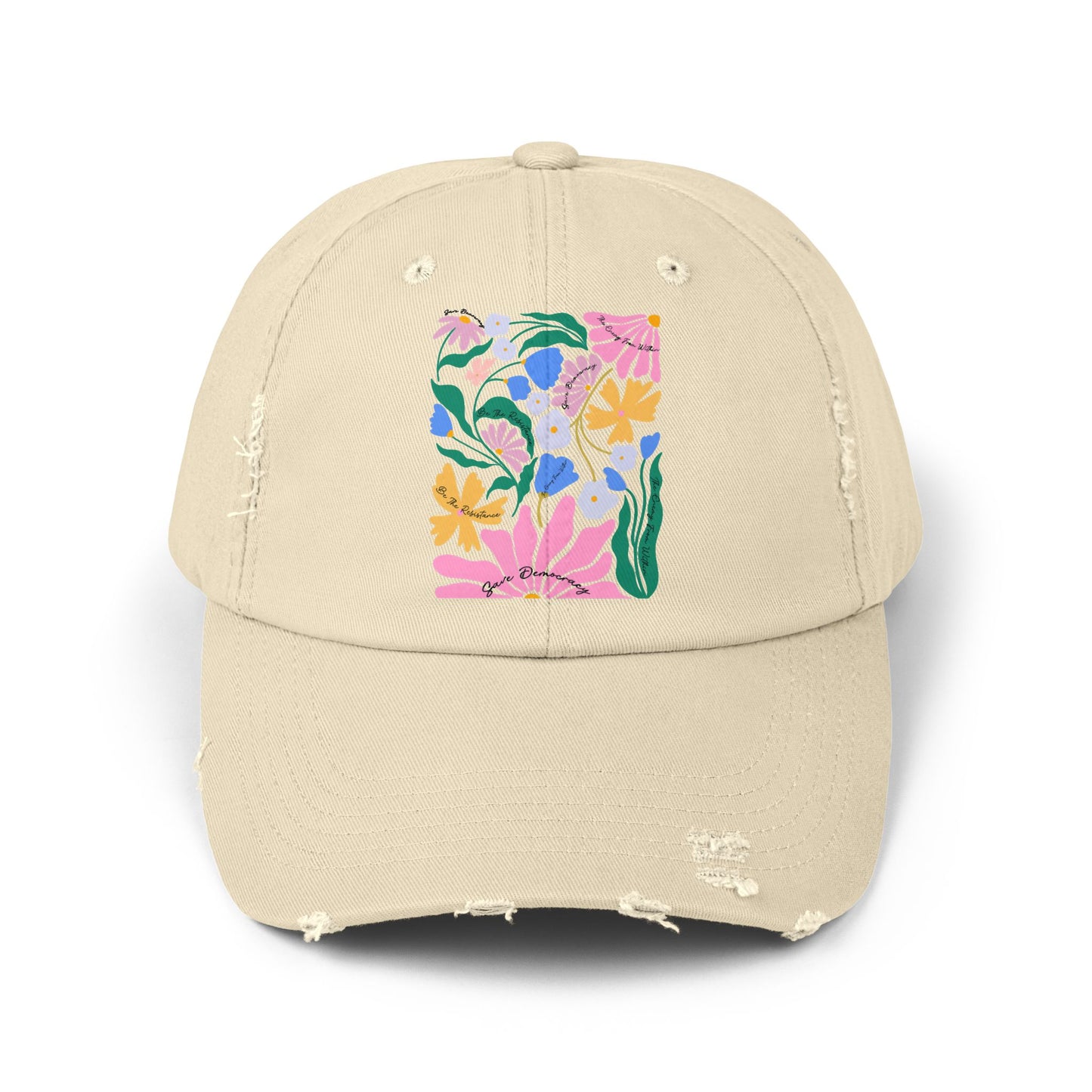 Save Democracy Unisex Distressed Cap