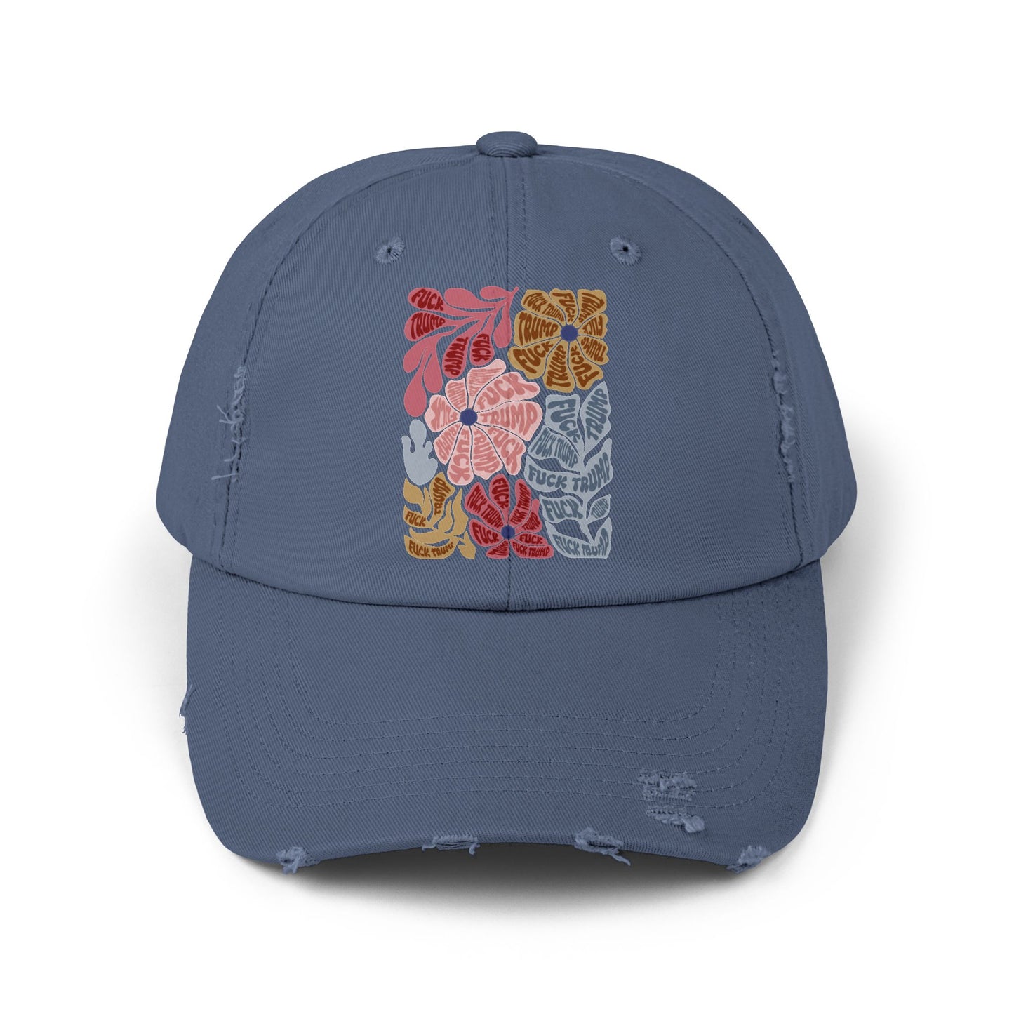 FDT - Floral Unisex Distressed Cap