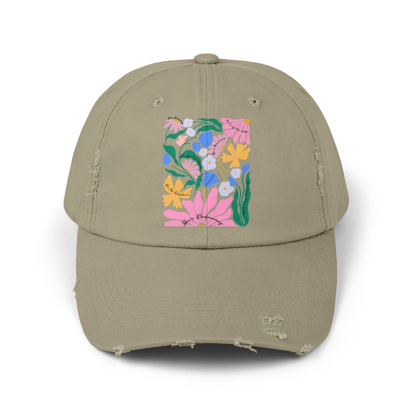 Save Democracy Unisex Distressed Cap