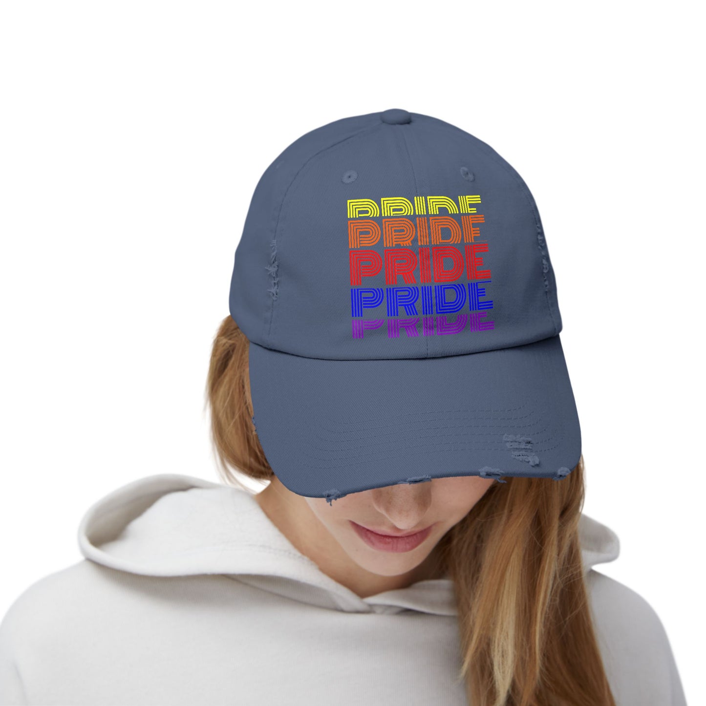 Pride Unisex Distressed Cap
