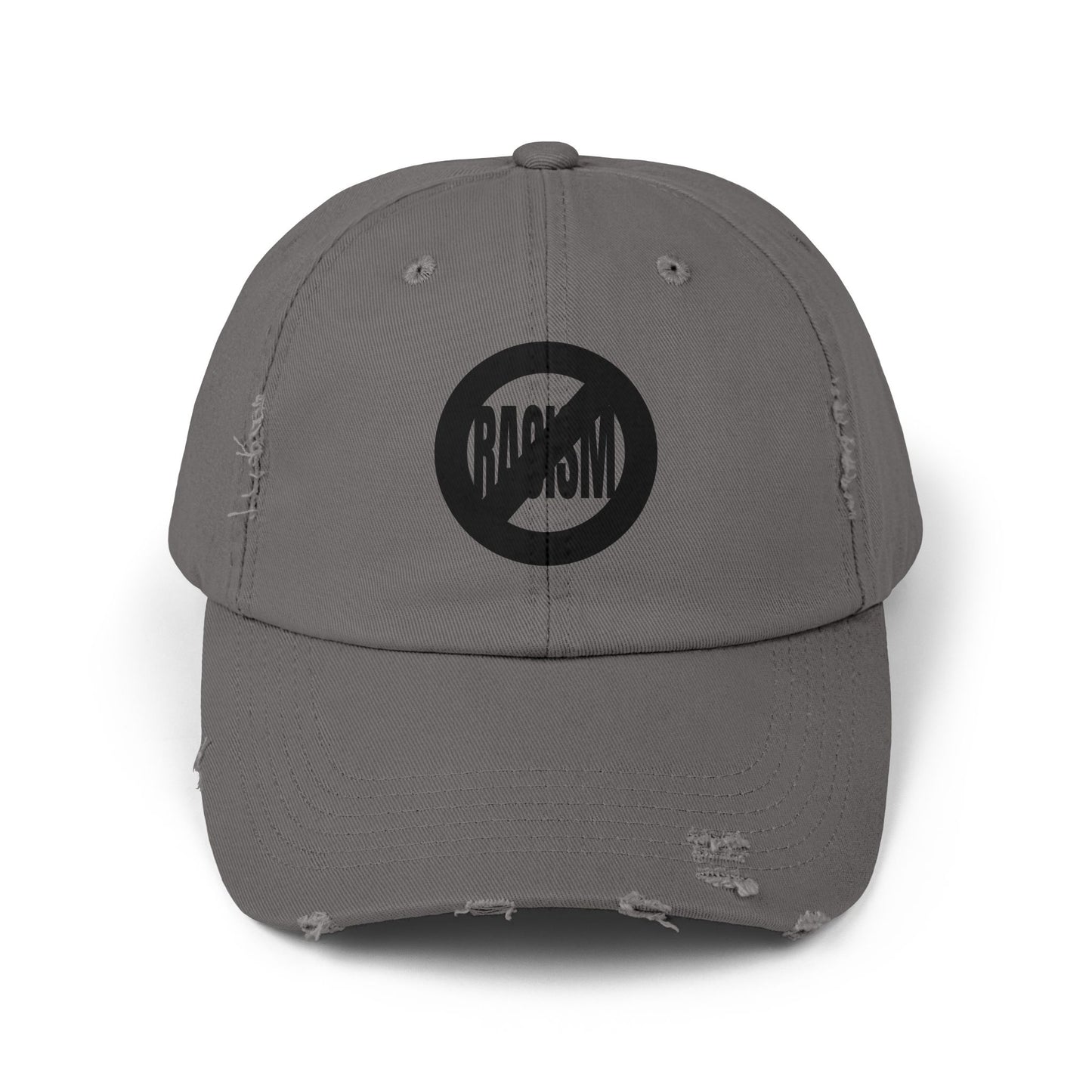 No Racism Unisex Distressed Cap