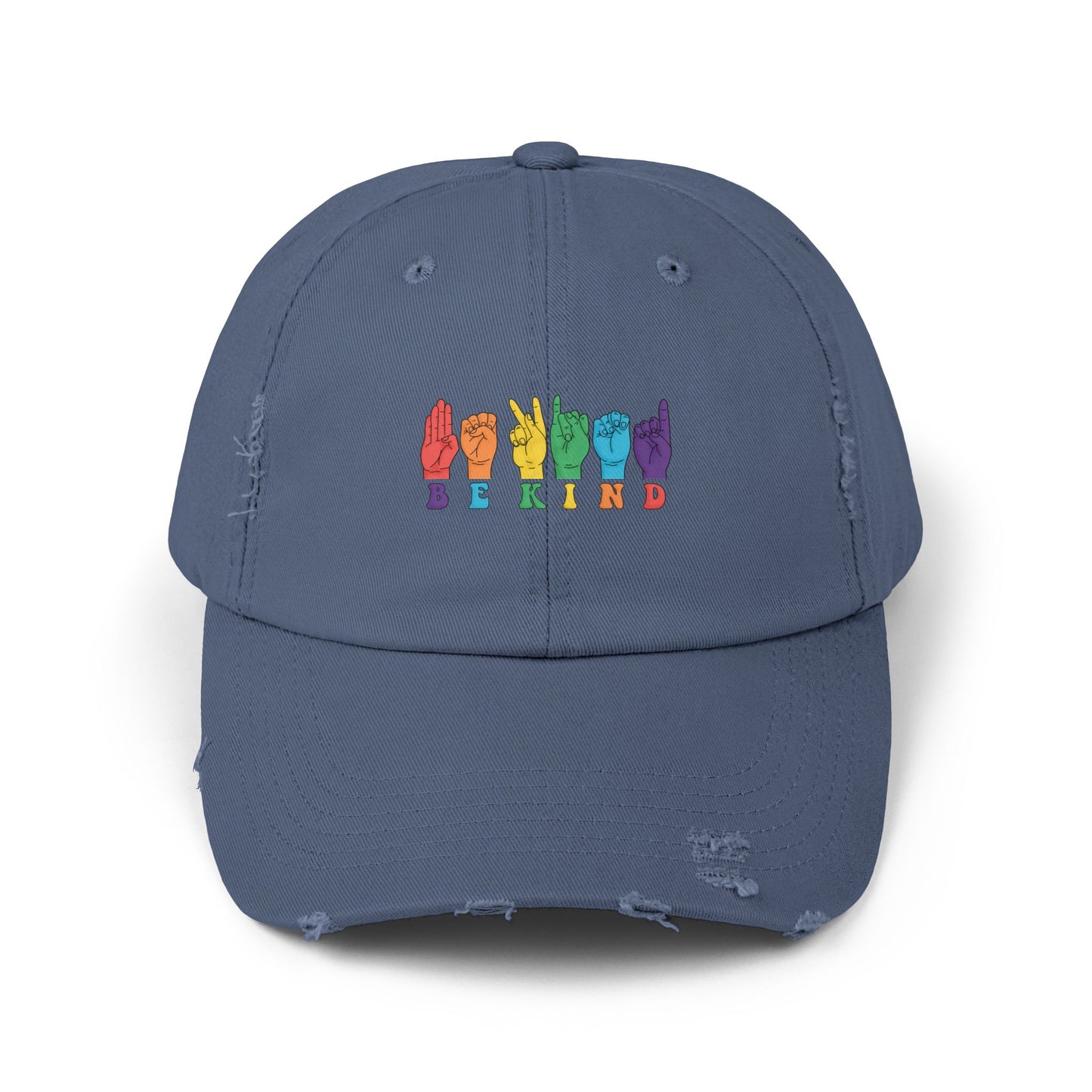 Be Kind Unisex Distressed Cap
