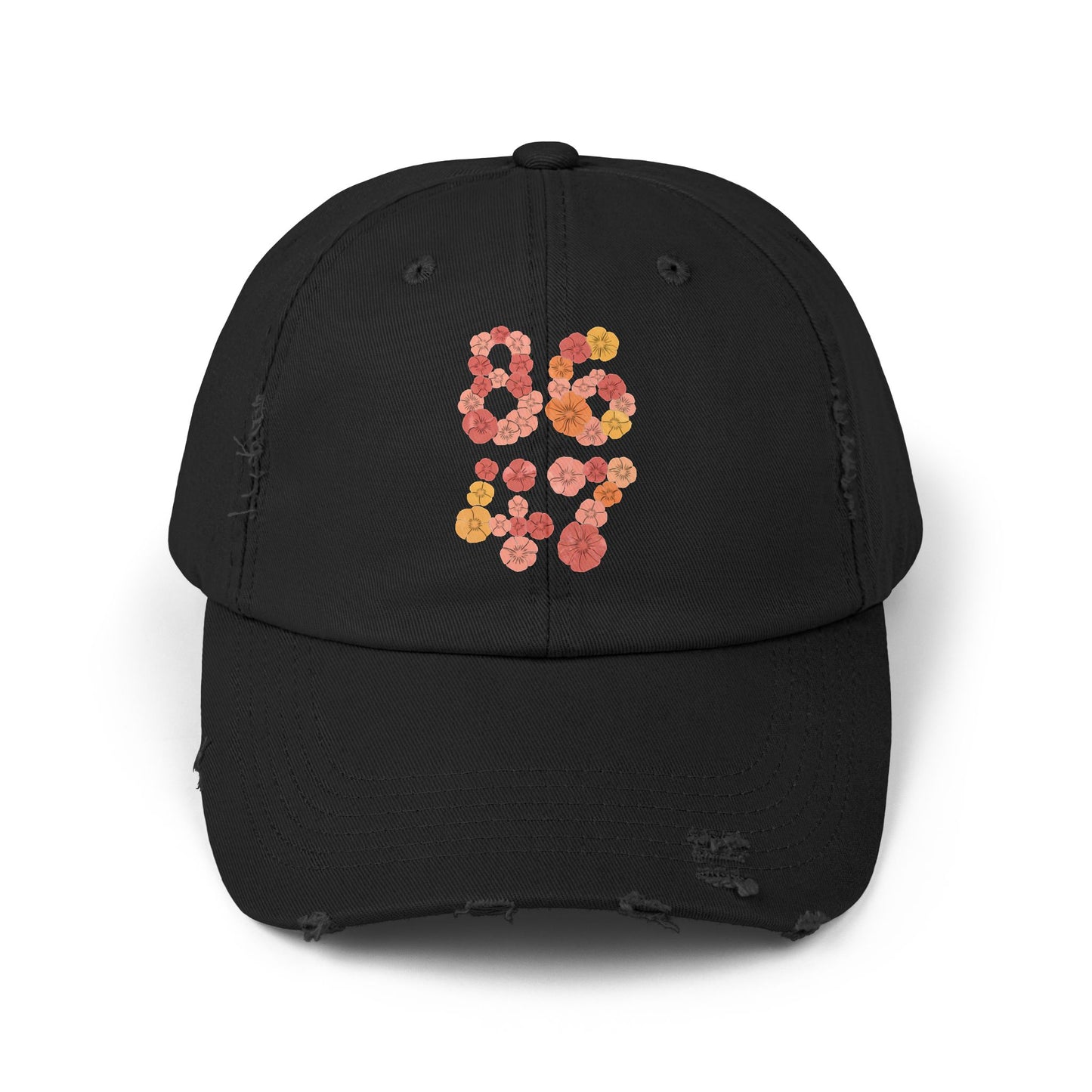 8647 Unisex Distressed Cap
