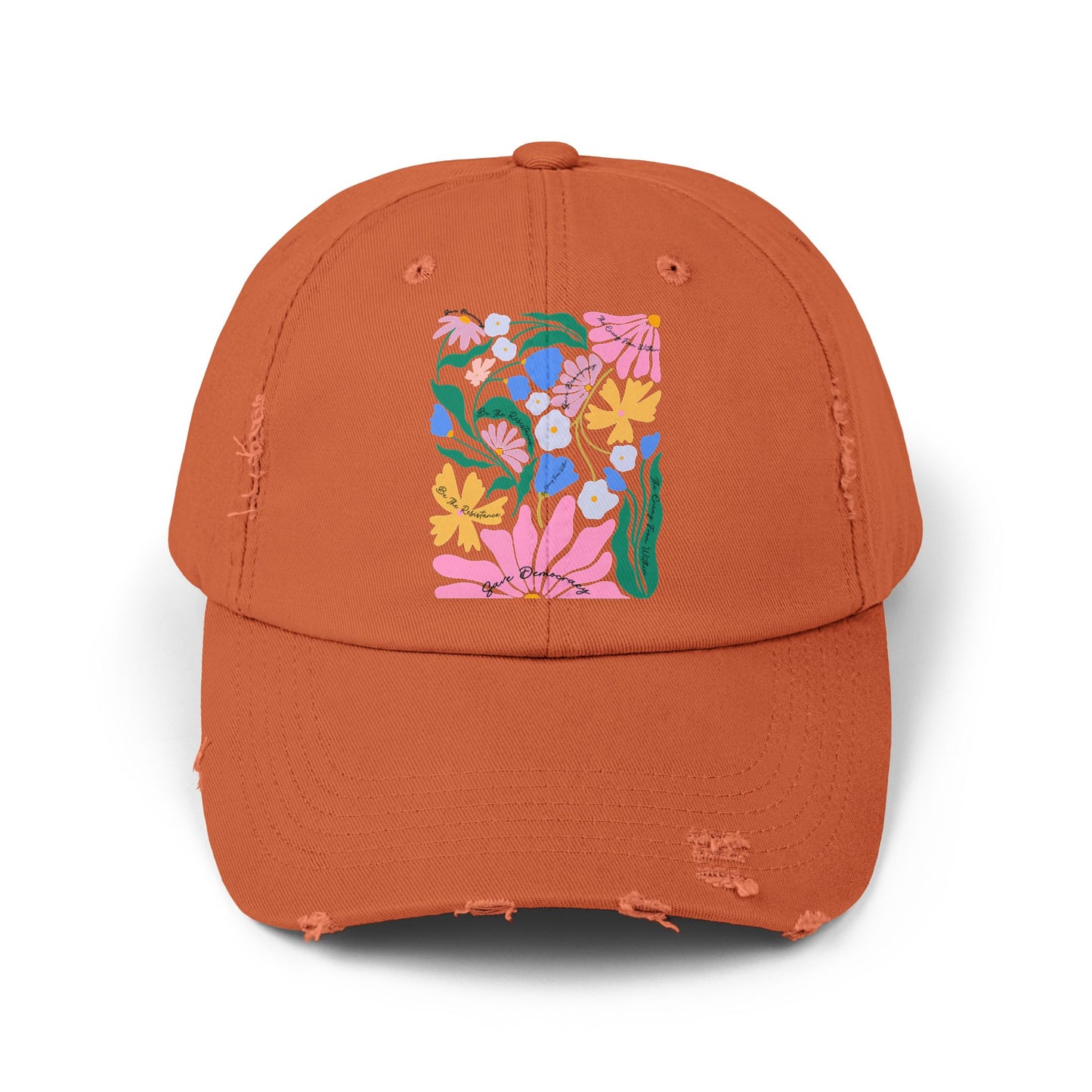 Save Democracy Unisex Distressed Cap