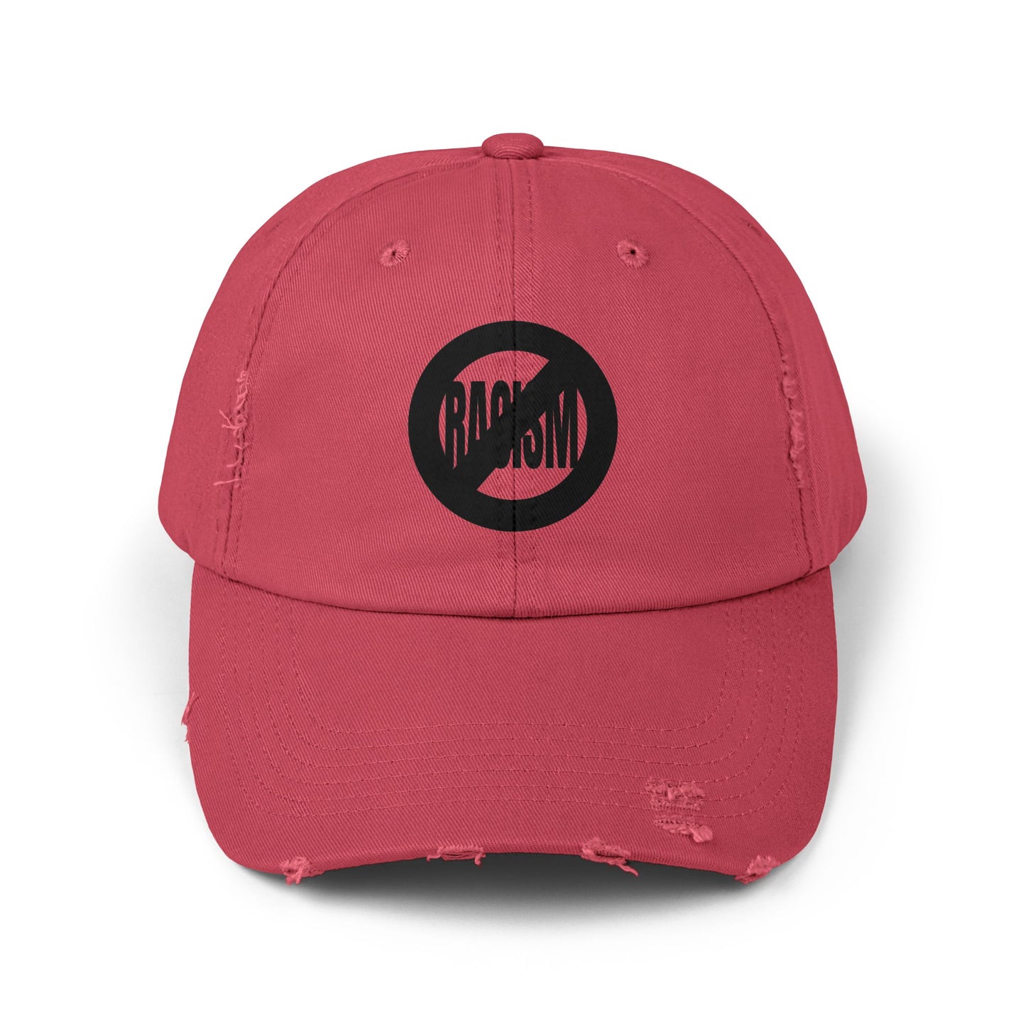 No Racism Unisex Distressed Cap