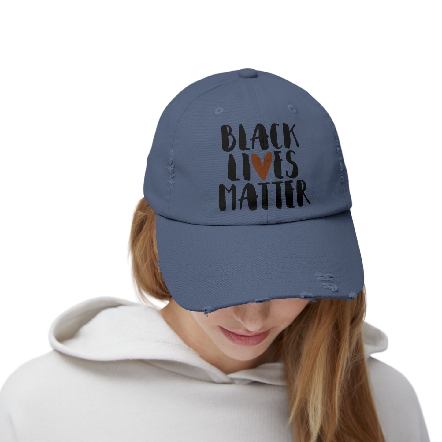 Black Lives Matter Unisex Distressed Cap