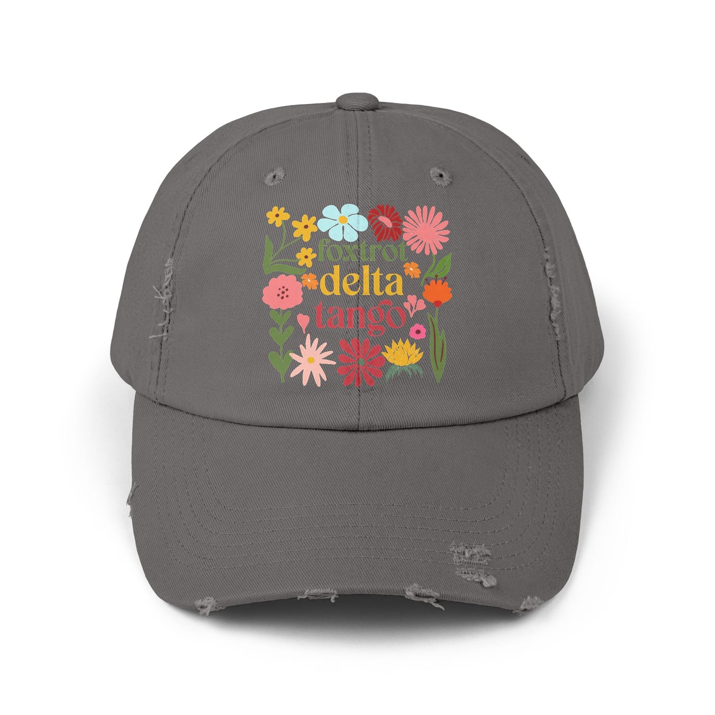 Foxtrot Delta Tango Unisex Distressed Cap