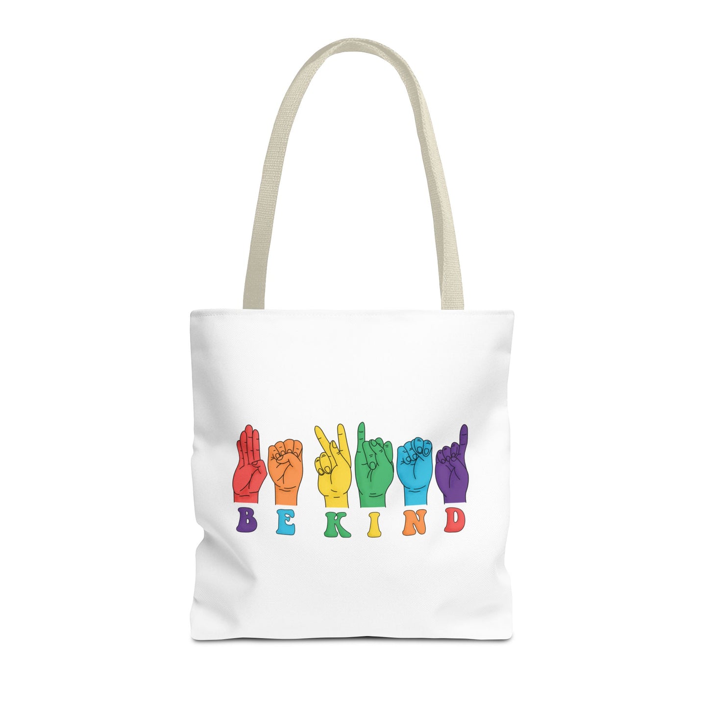 Be Kind Tote Bag Beige Handle