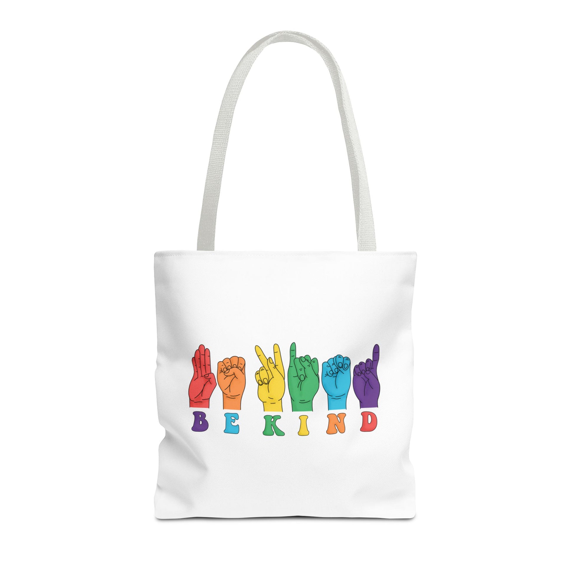 Be Kind Tote Bag White Handle