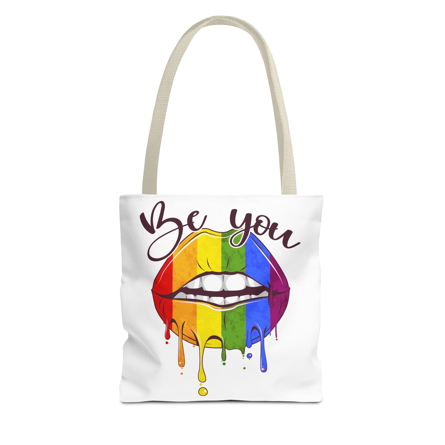 Be You Tote Bag Beige Handle