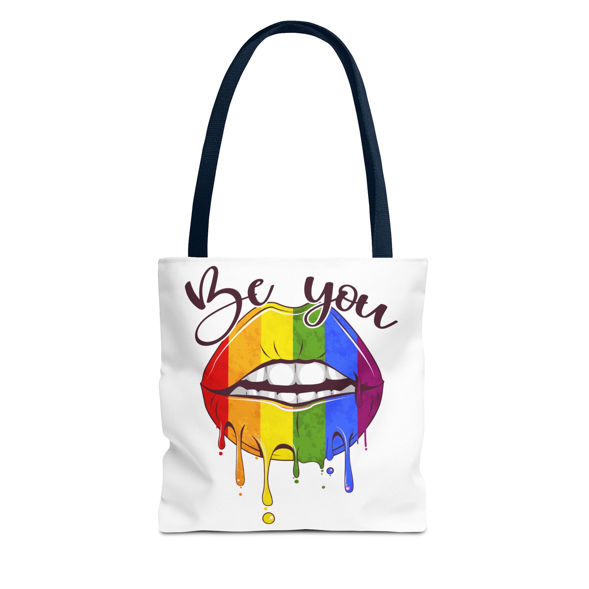Be You Tote Bag Navy Handle