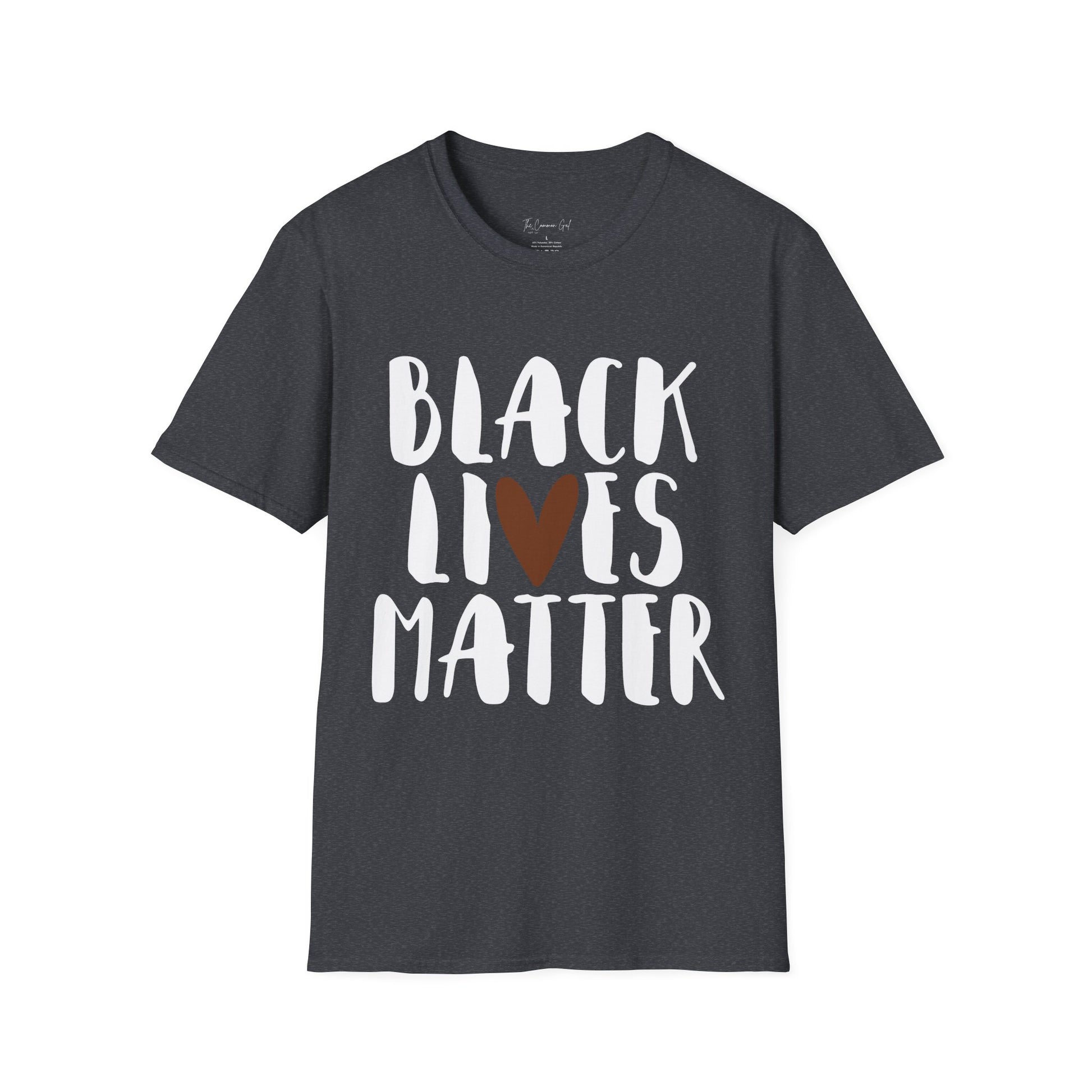Black Lives Matter T-Shirt Dark Heather Grey