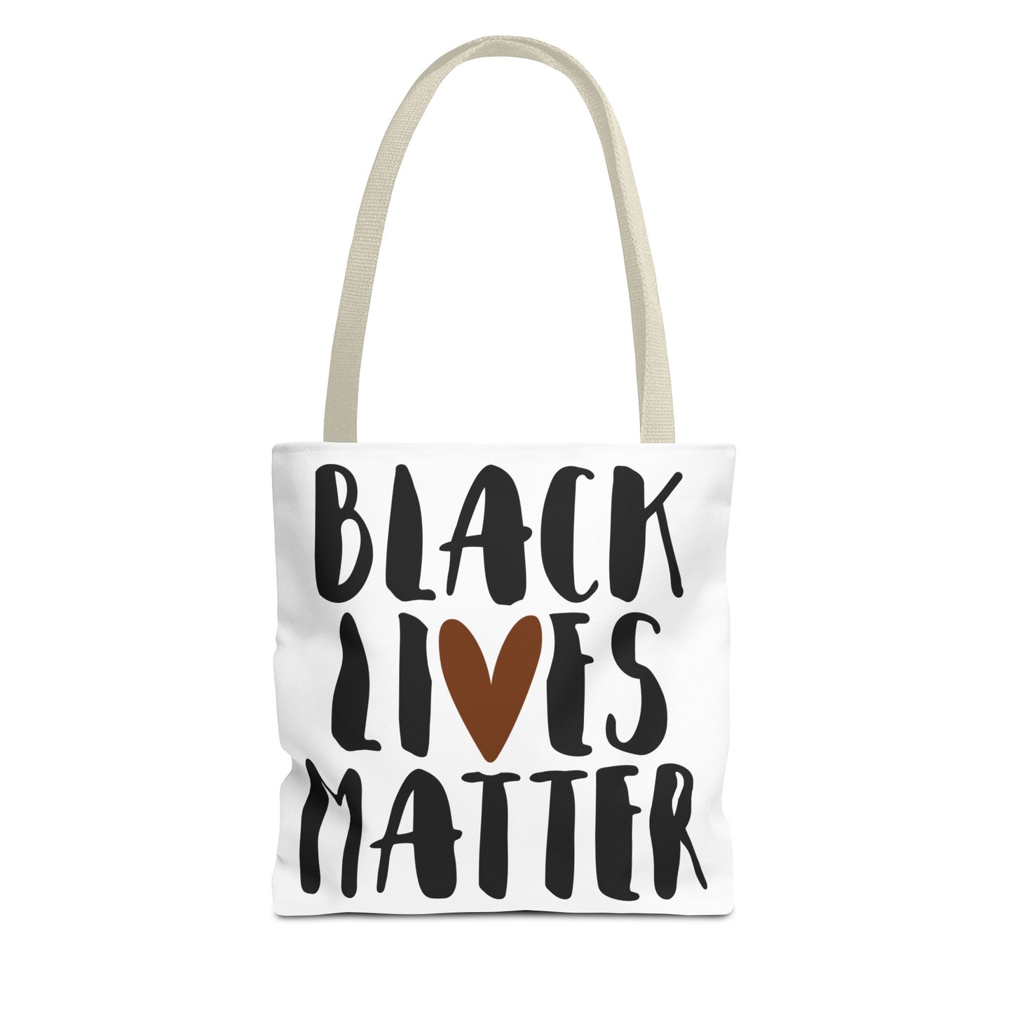Black Lives Matter Tote Bag Beige Handle