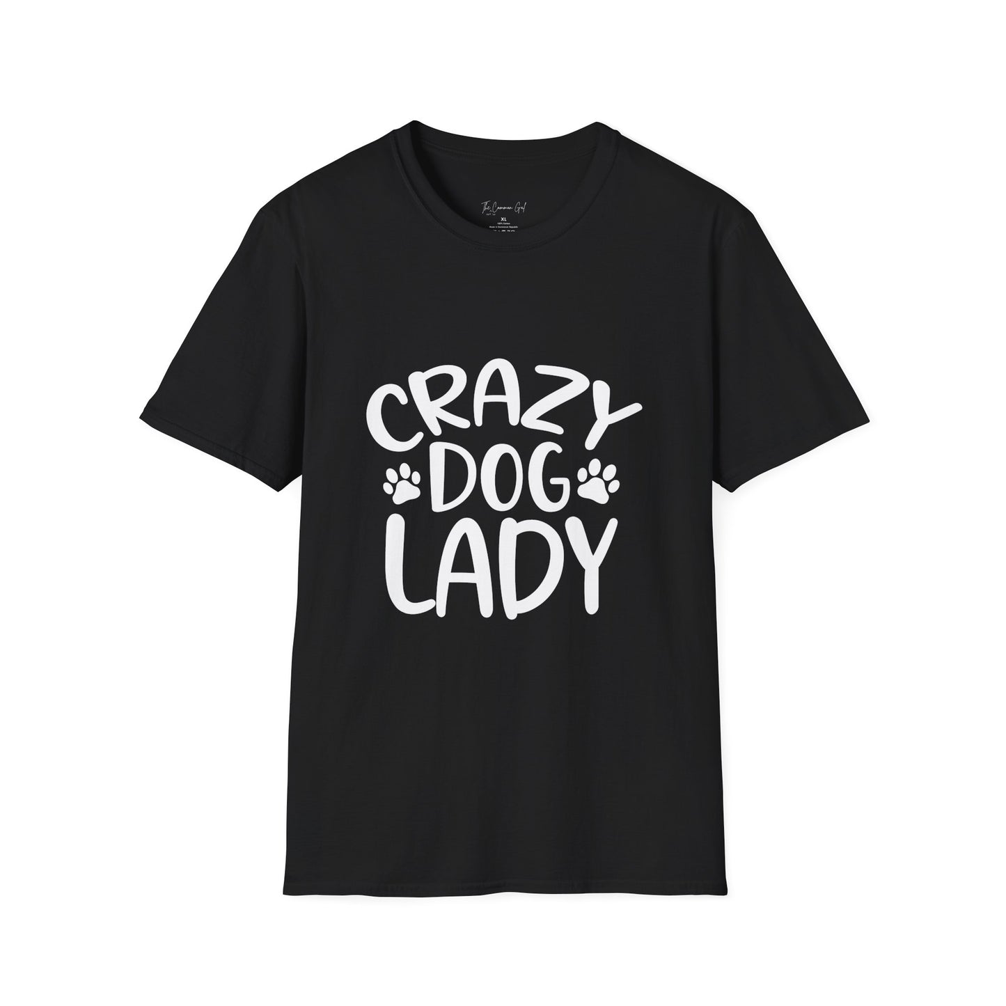 Crazy Dog Lady T-Shirt Black