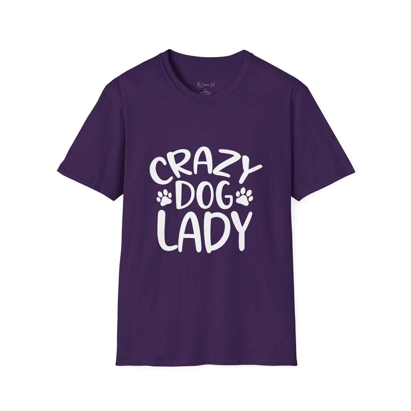 Crazy Dog Lady T-Shirt Purple