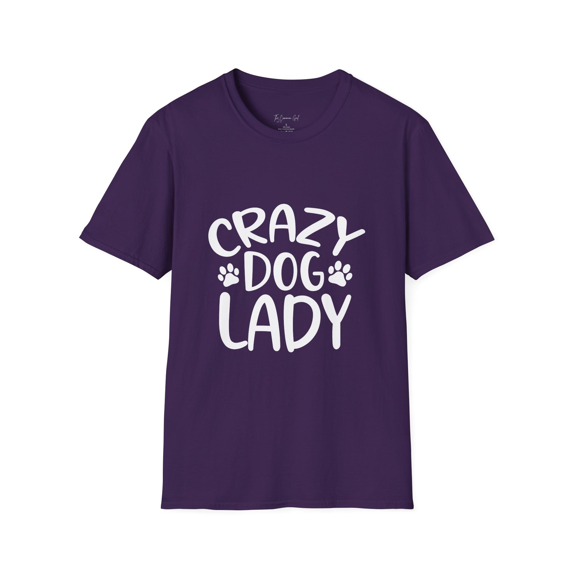 Crazy Dog Lady T-Shirt Purple