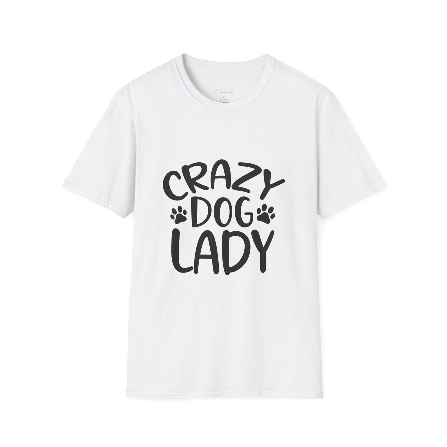 Crazy Dog Lady T-Shirt White