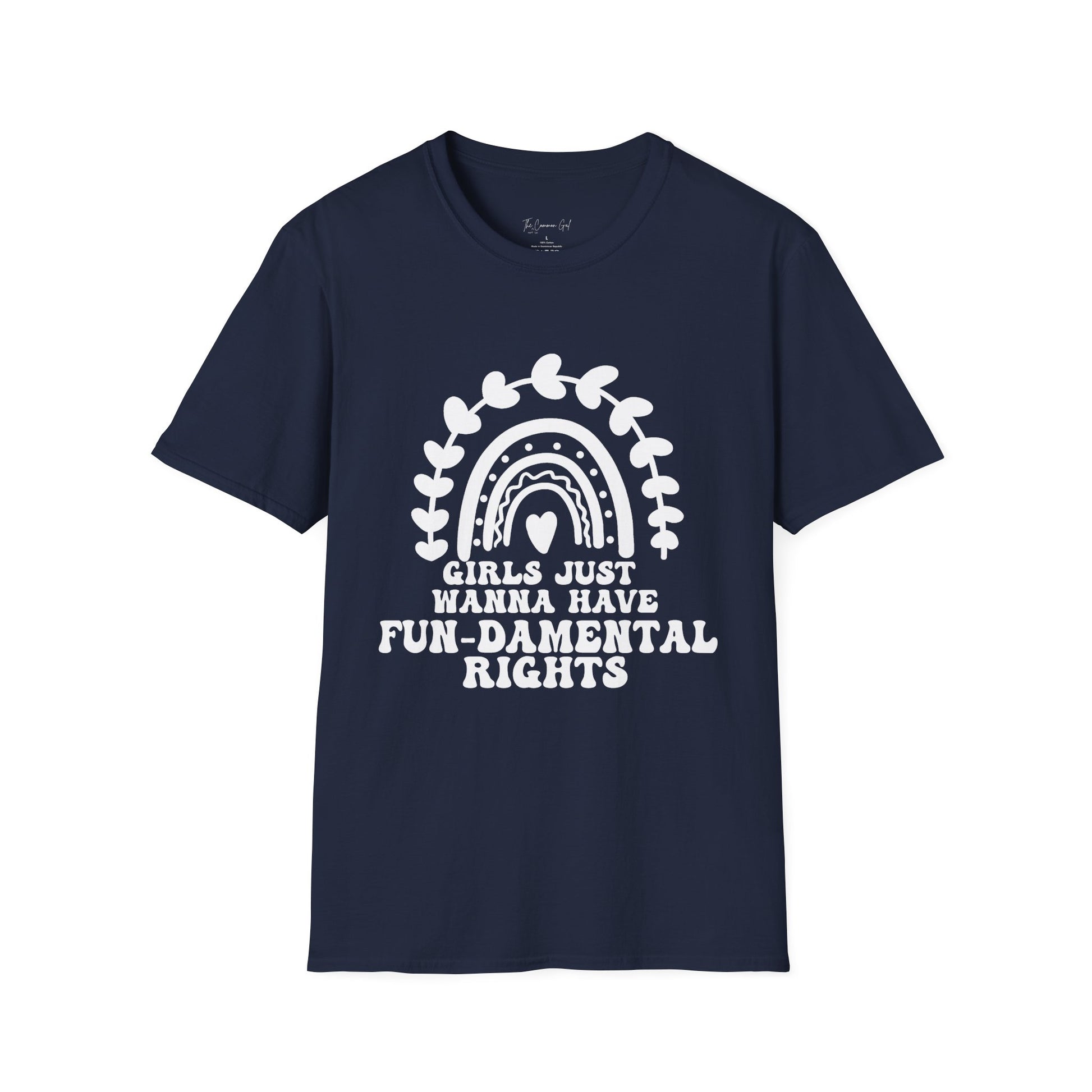 Girls Just Want To Have Fun-damental Rights T-Shirt Navy