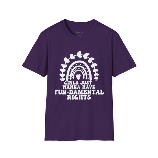 Girls Just Want To Have Fun-damental Rights T-Shirt Purple