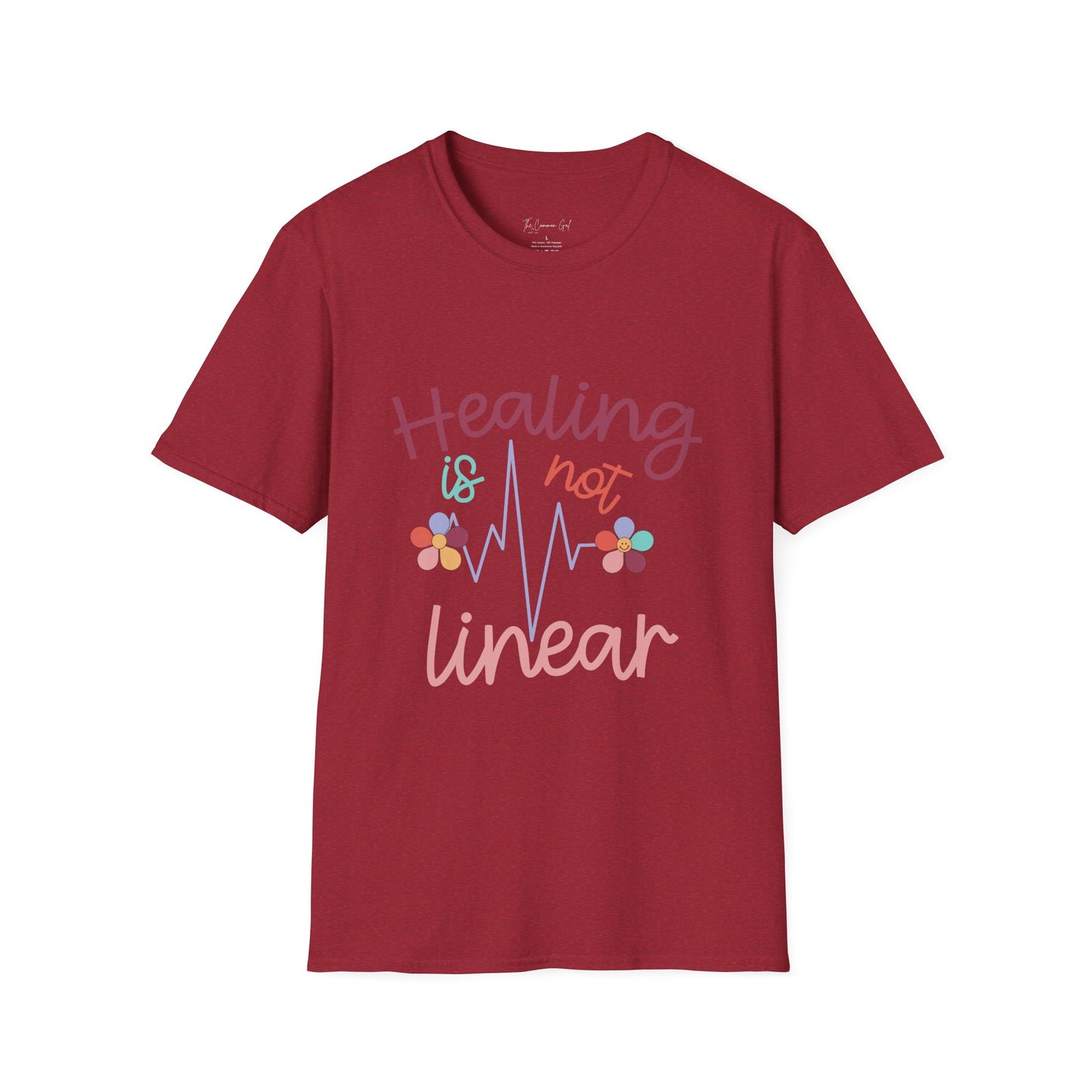 Healing Is Not Linear T-Shirt Antique Cherry Red