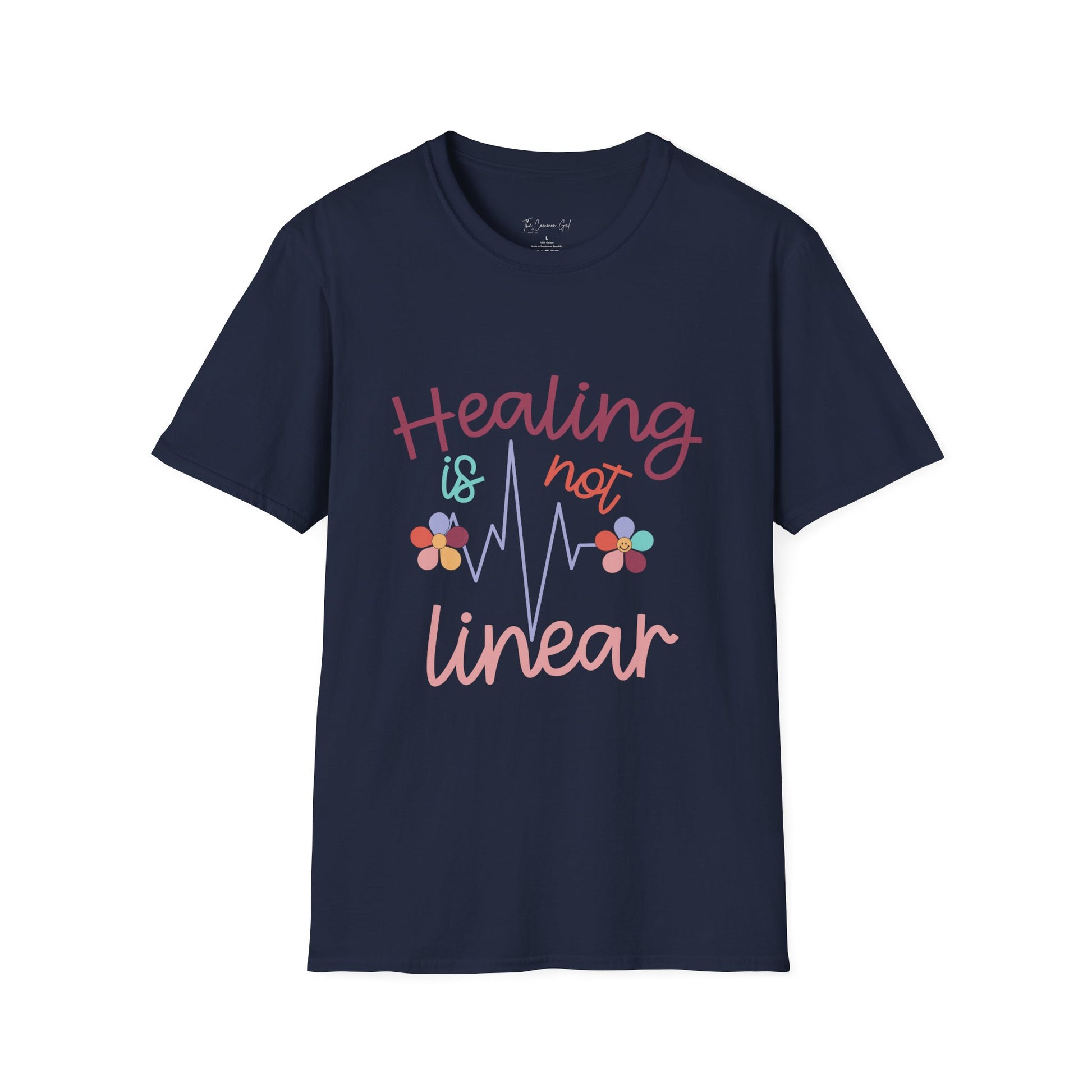 Healing Is Not Linear T-Shirt Navy