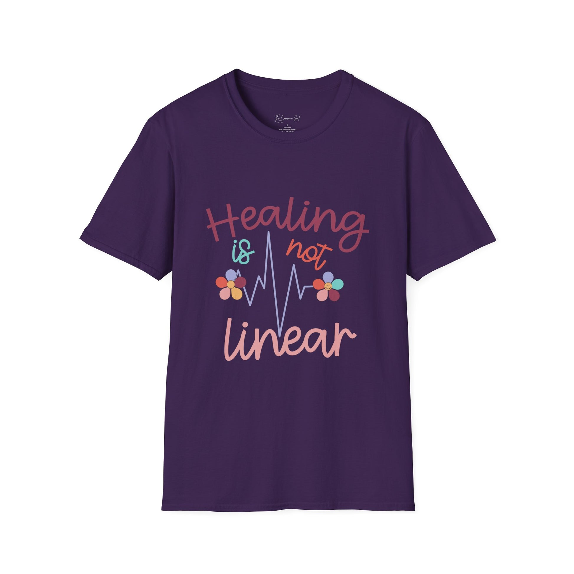 Healing Is Not Linear T-Shirt Purple