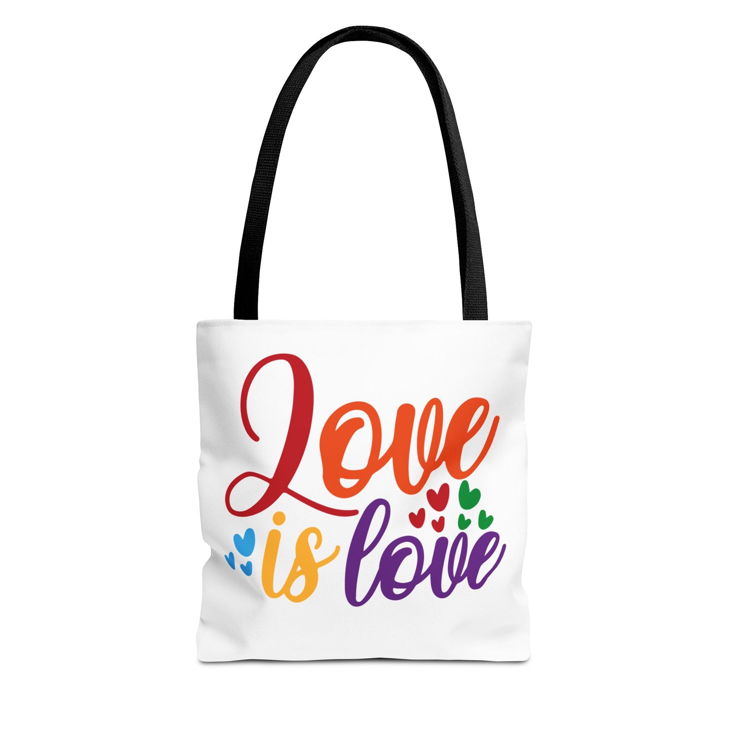 Love Is Love Tote Bag Black Handle