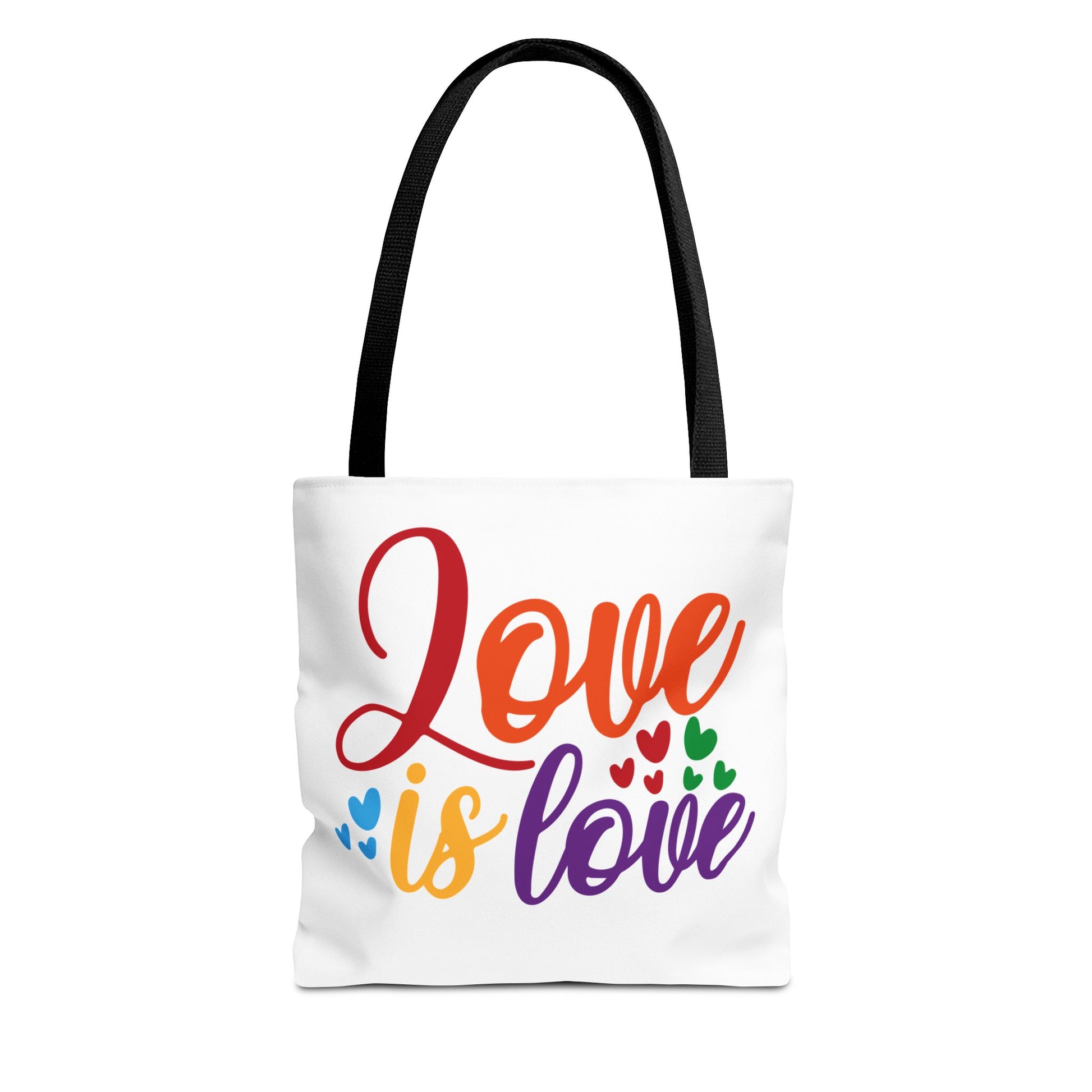 Love Is Love Tote Bag Black Handle