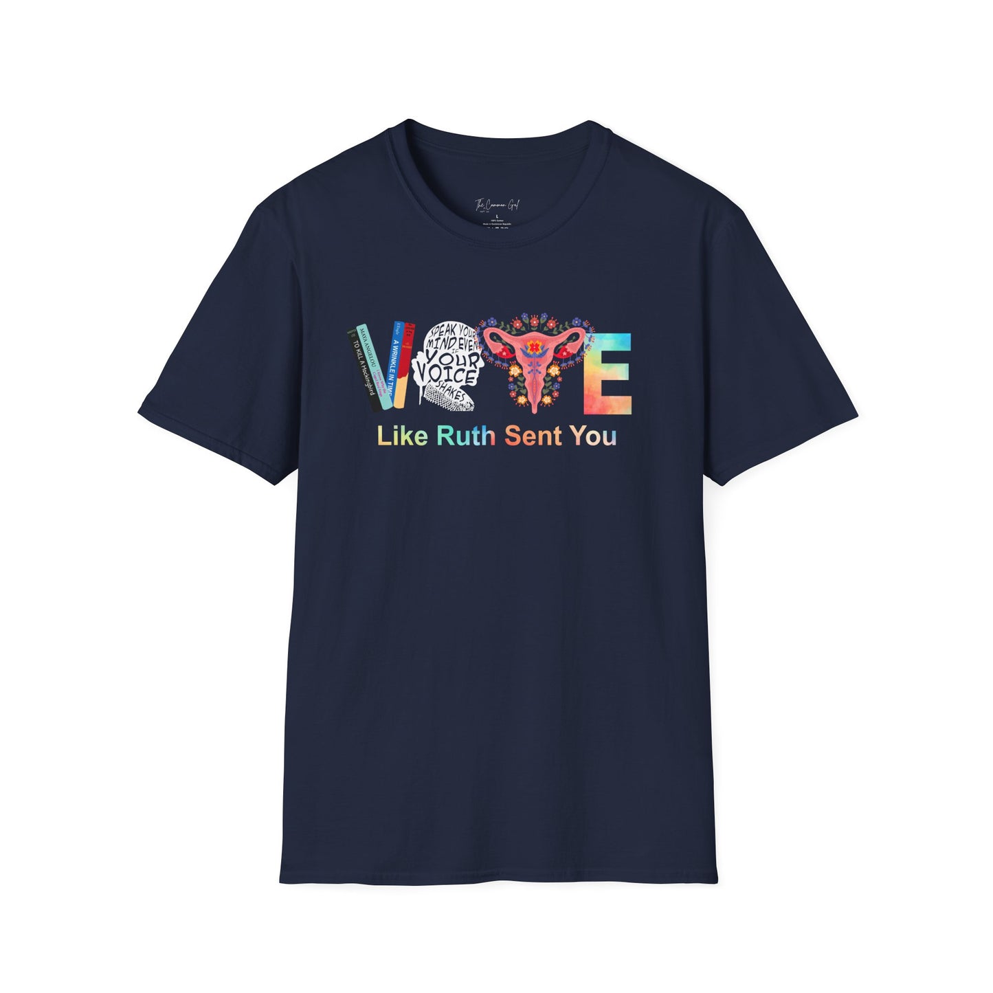 Vote Like Ruth Sent You T-Shirt Navy
