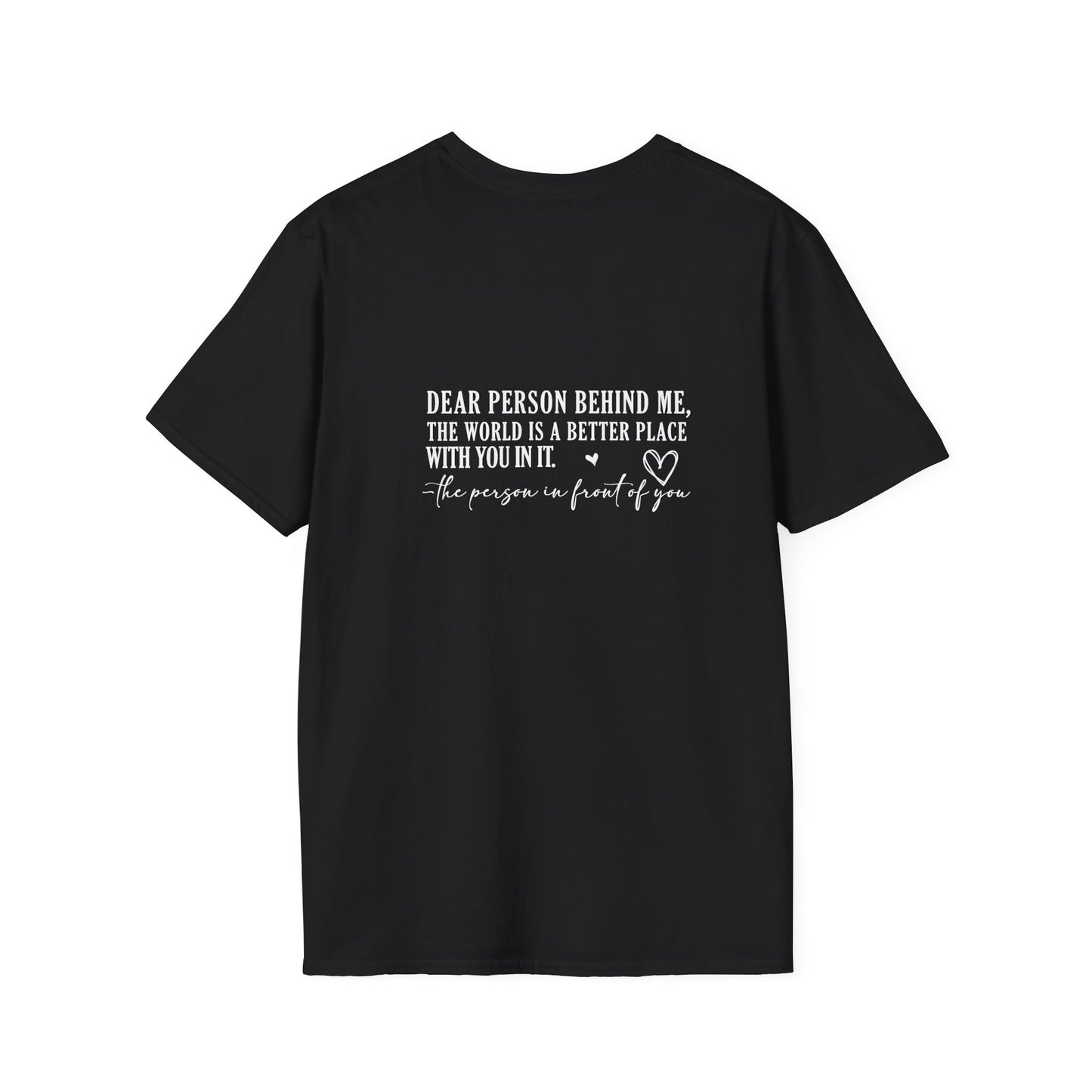 You Are Enough T-Shirt Back View Black