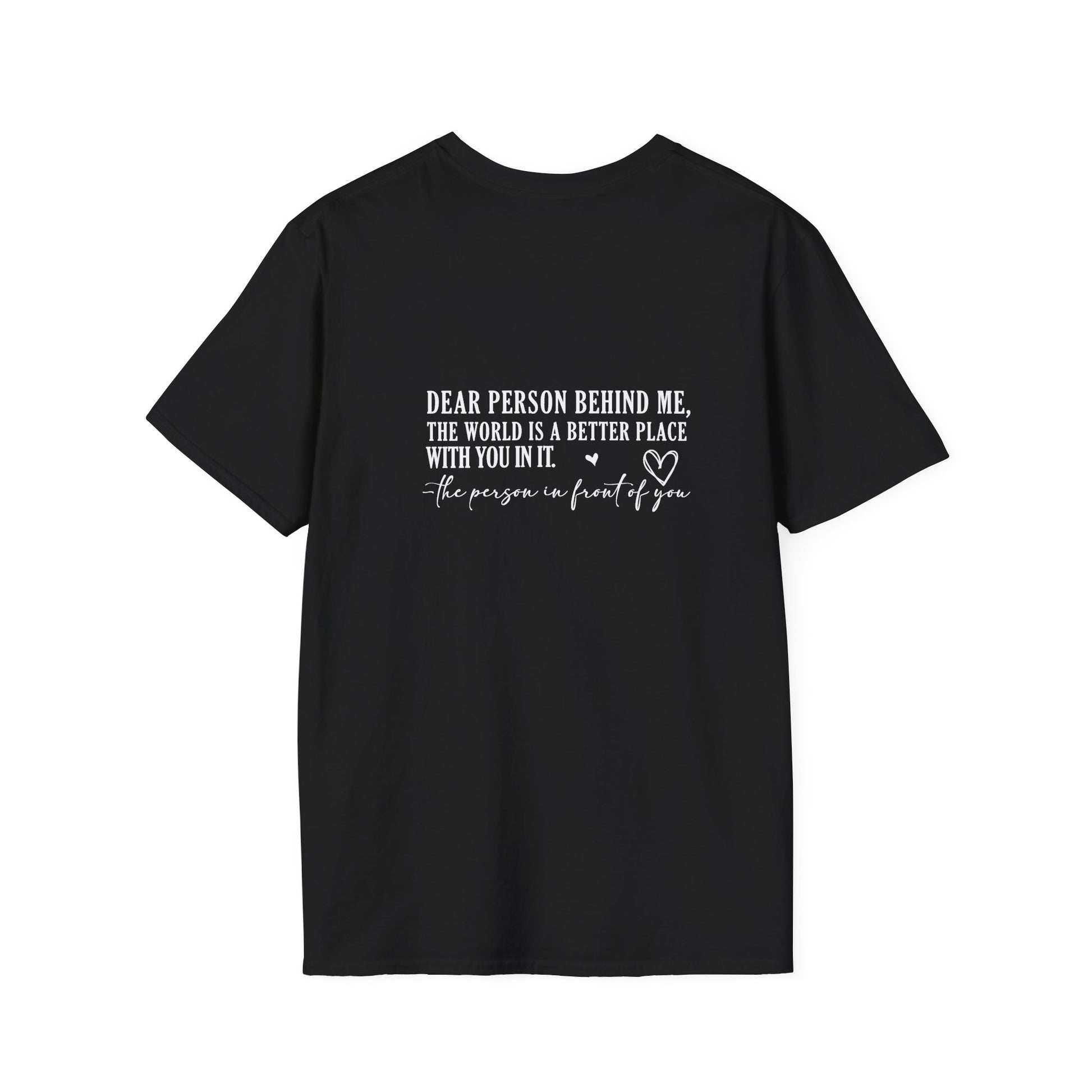 You Are Enough T-Shirt Back View Black