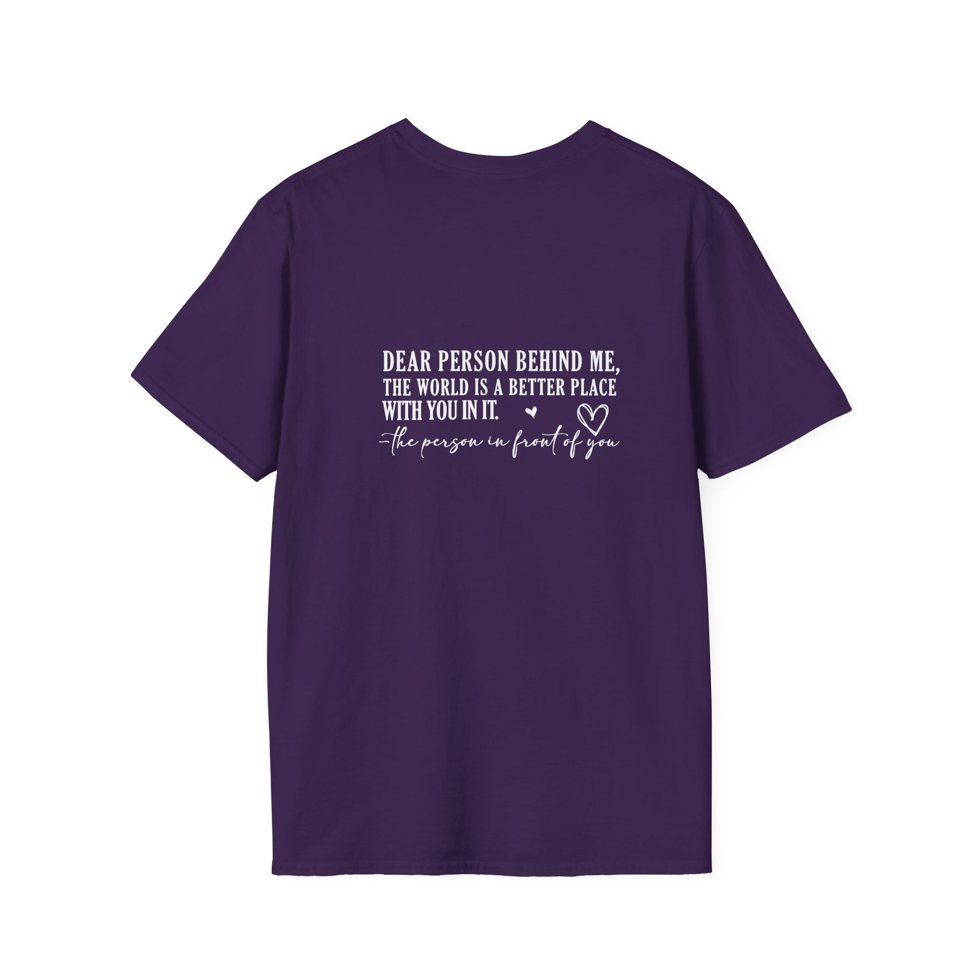 You Are Enough T-Shirt Back View Purple
