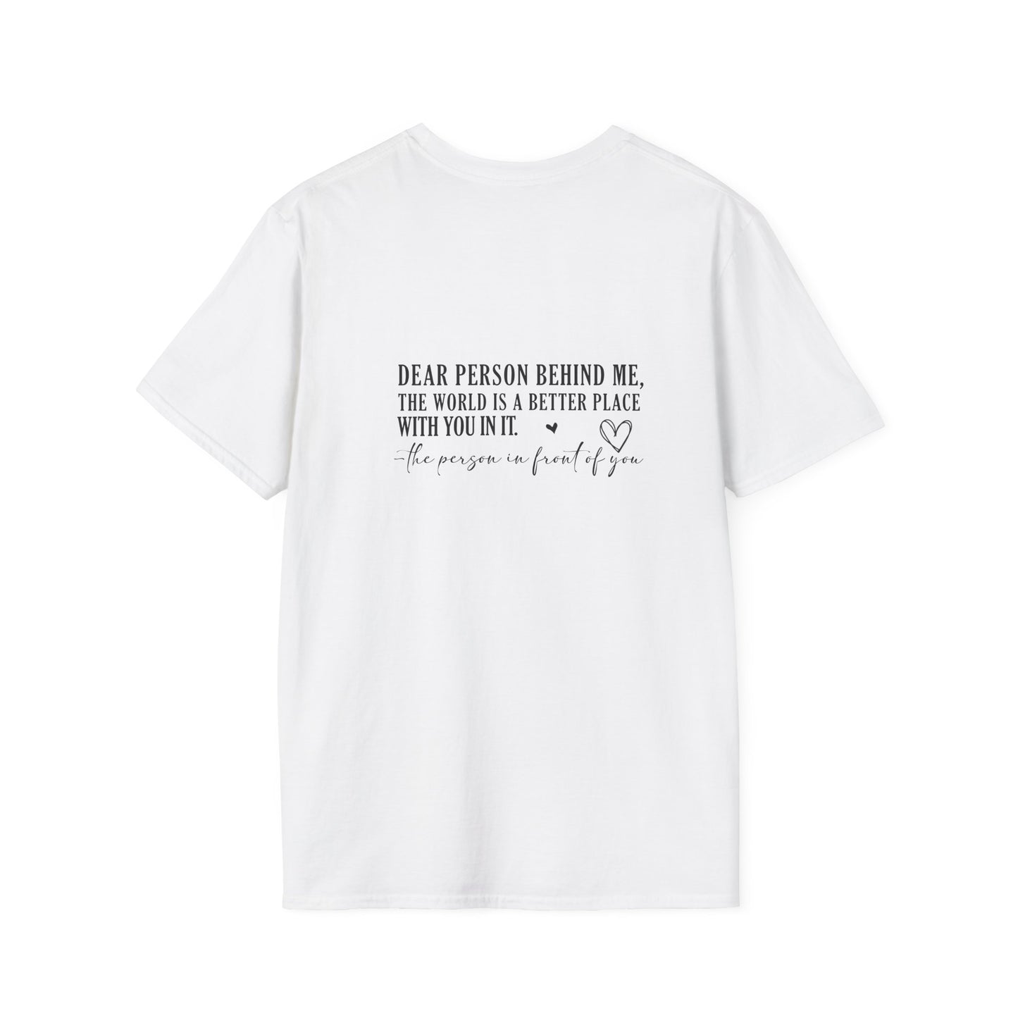 You Are Enough T-Shirt Back View White