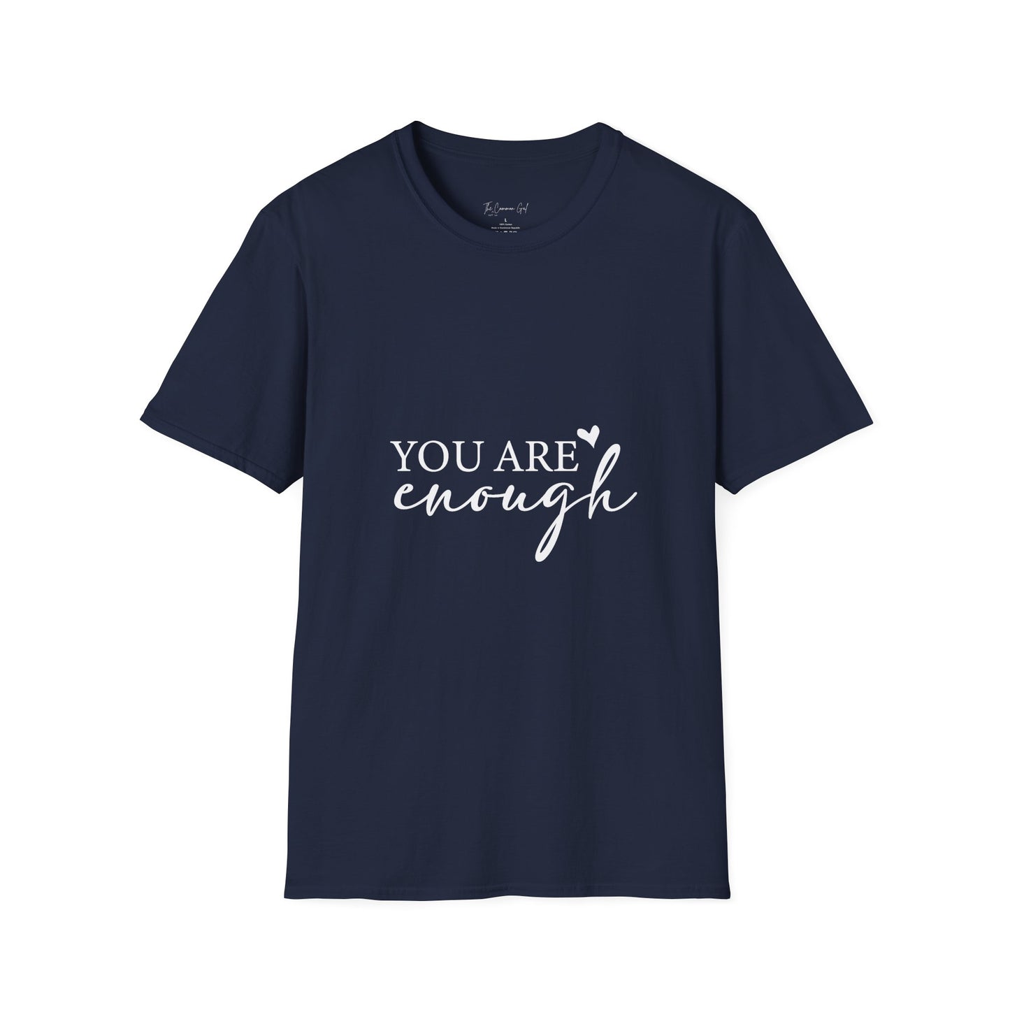 You Are Enough T-Shirt Front View Navy
