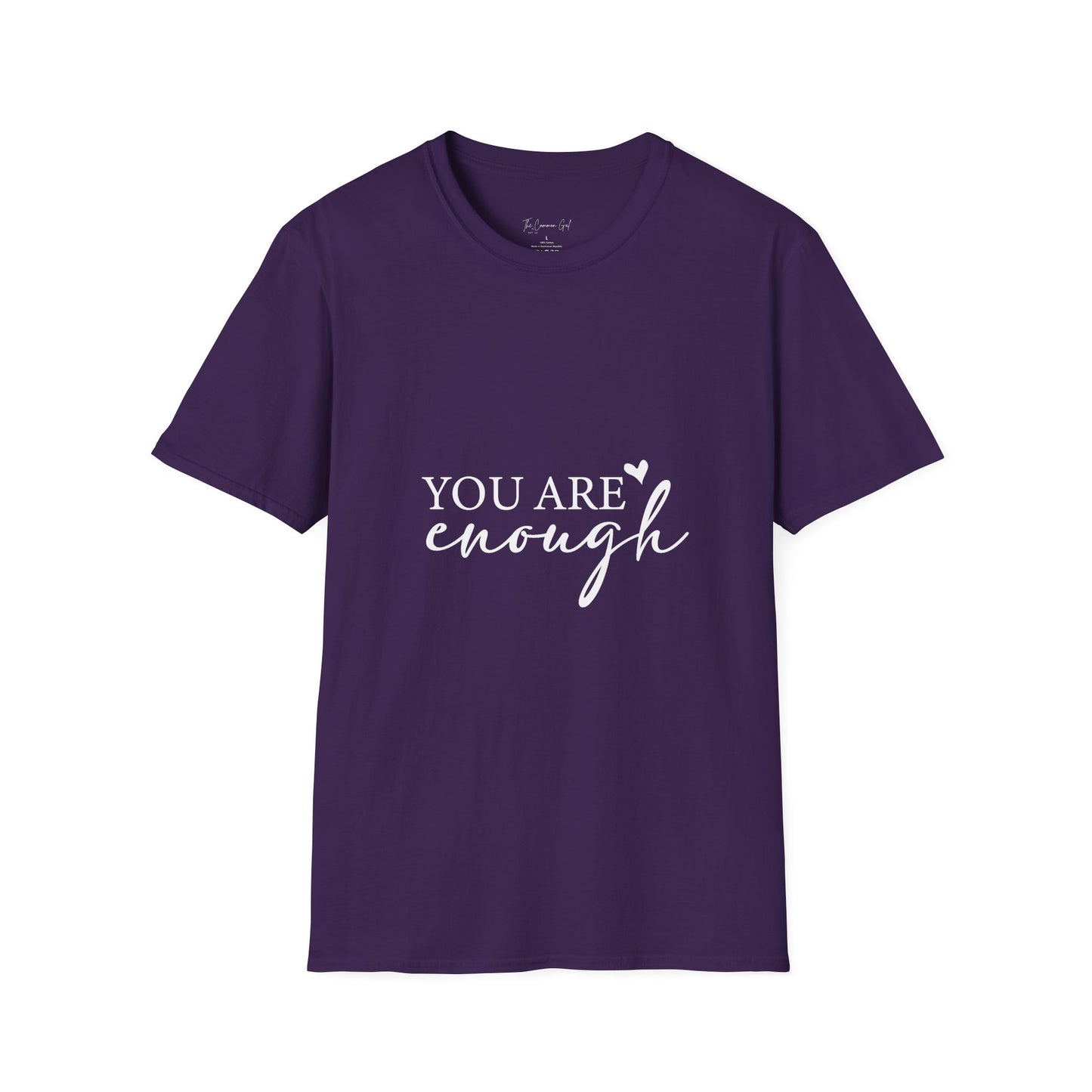 You Are Enough T-Shirt Front View Purple