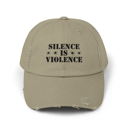 Silence is Violence Unisex Distressed Cap